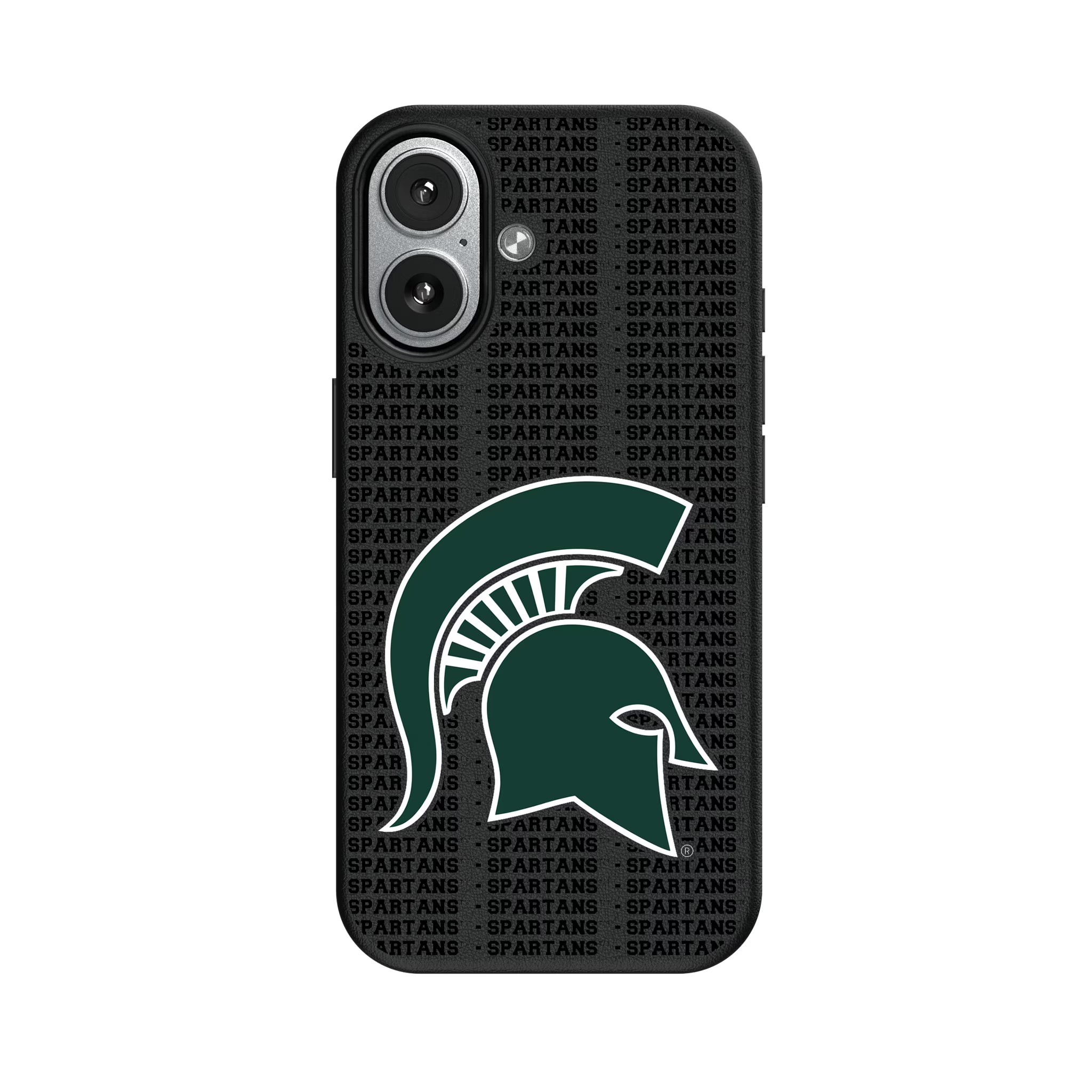 Michigan State University Spartans Text Backdrop iPhone MagSafe Compatible Phone Case for Apple iPhone#Device_iPhone 17