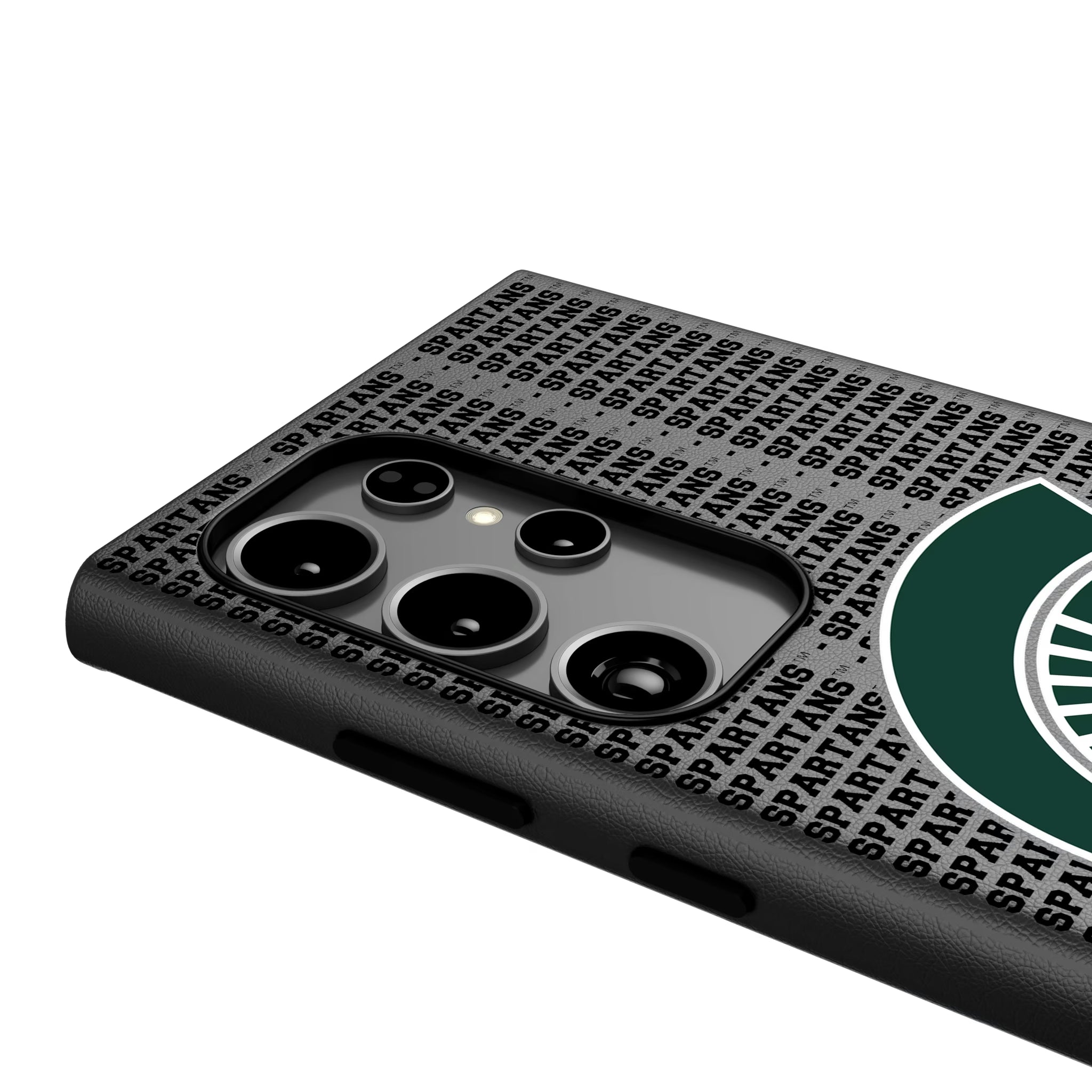 Michigan State University Spartans Text Backdrop Galaxy MagSafe Compatible Phone Case for Samsung Galaxy - Detail