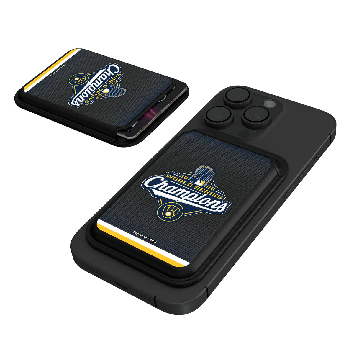 Milwaukee Brewers 2026 MLB World Series Black Magnetic Credit Card Wallet