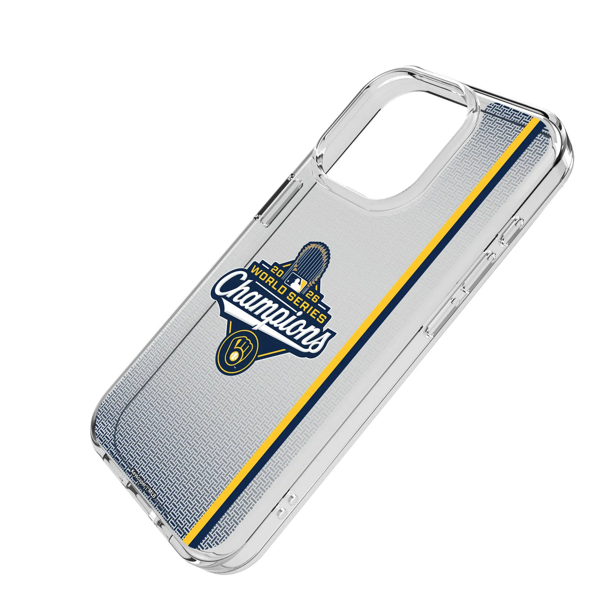 Milwaukee Brewers 2026 MLB World Series iPhone Clear Phone Case for Apple iPhone - Isometric View