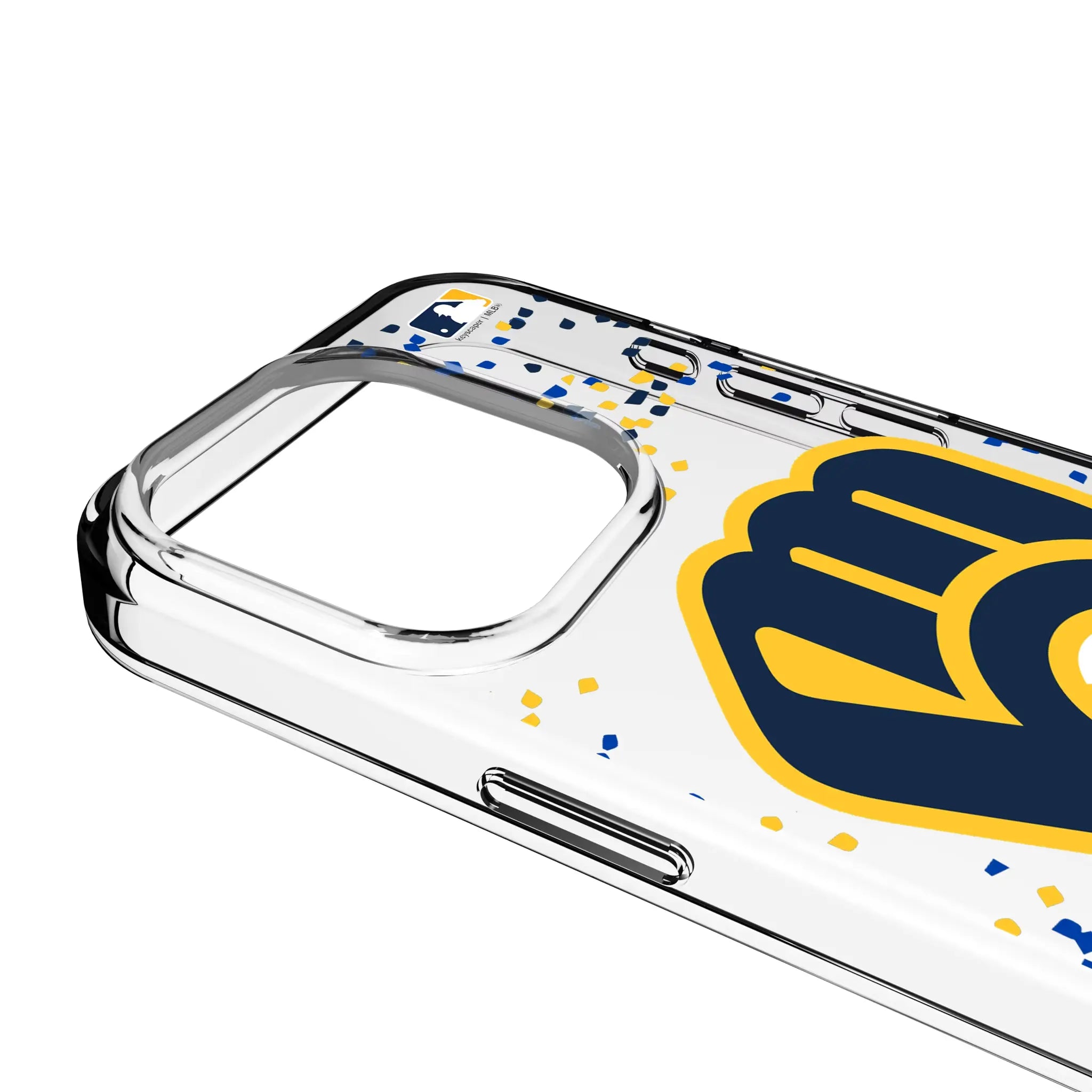 Milwaukee Brewers Confetti iPhone Clear Phone Case for Apple iPhone - Detail