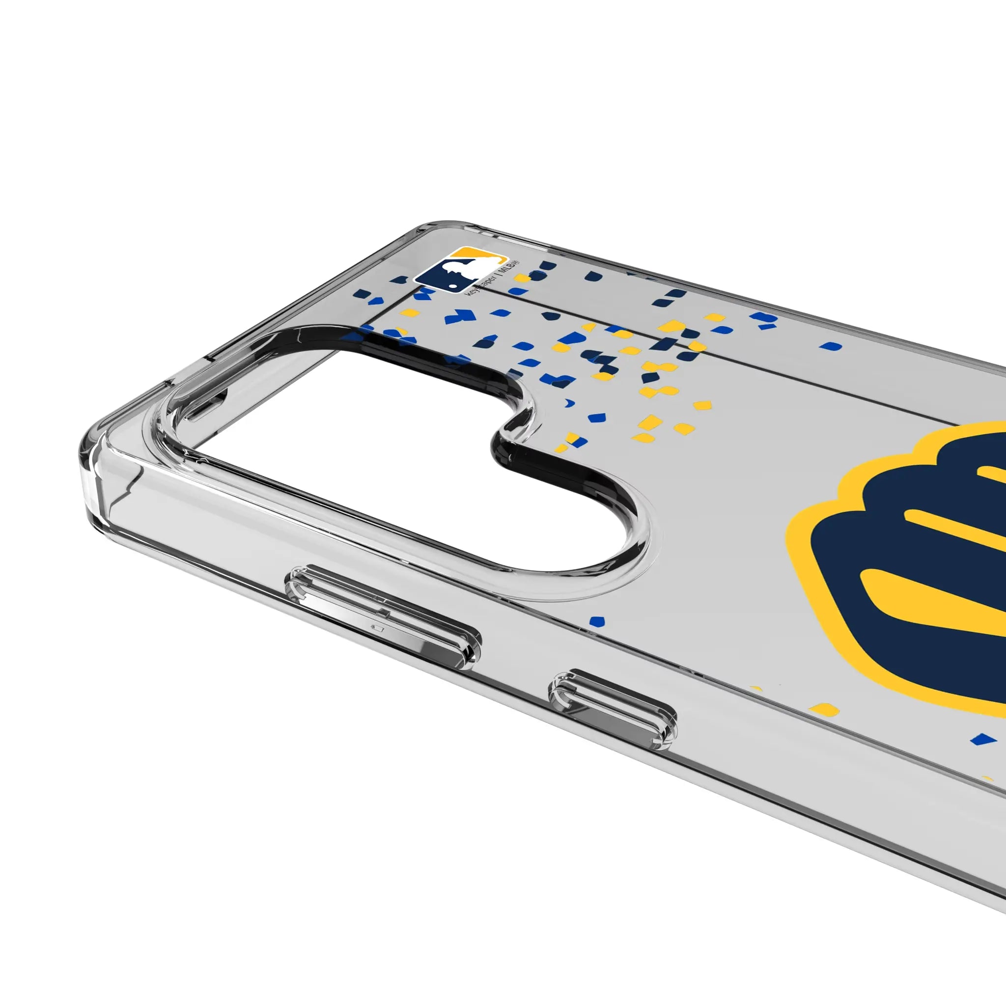 Milwaukee Brewers Confetti Galaxy Clear Phone Case for Samsung Galaxy - Detail#Device_Galaxy S25 Ultra