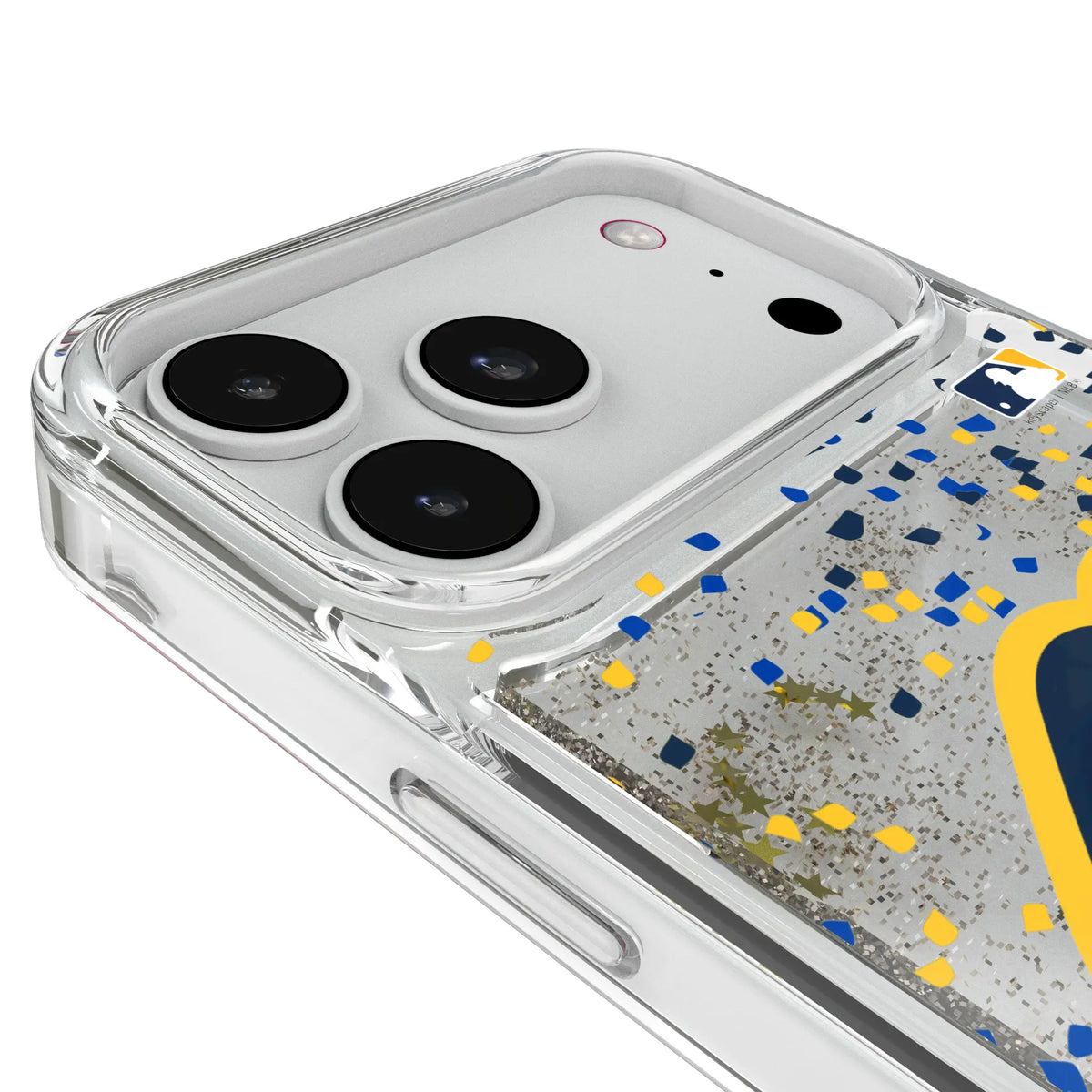 Milwaukee Brewers Confetti iPhone Glitter Phone Case for Apple iPhone - Detail#Device_iPhone 18 Pro Max