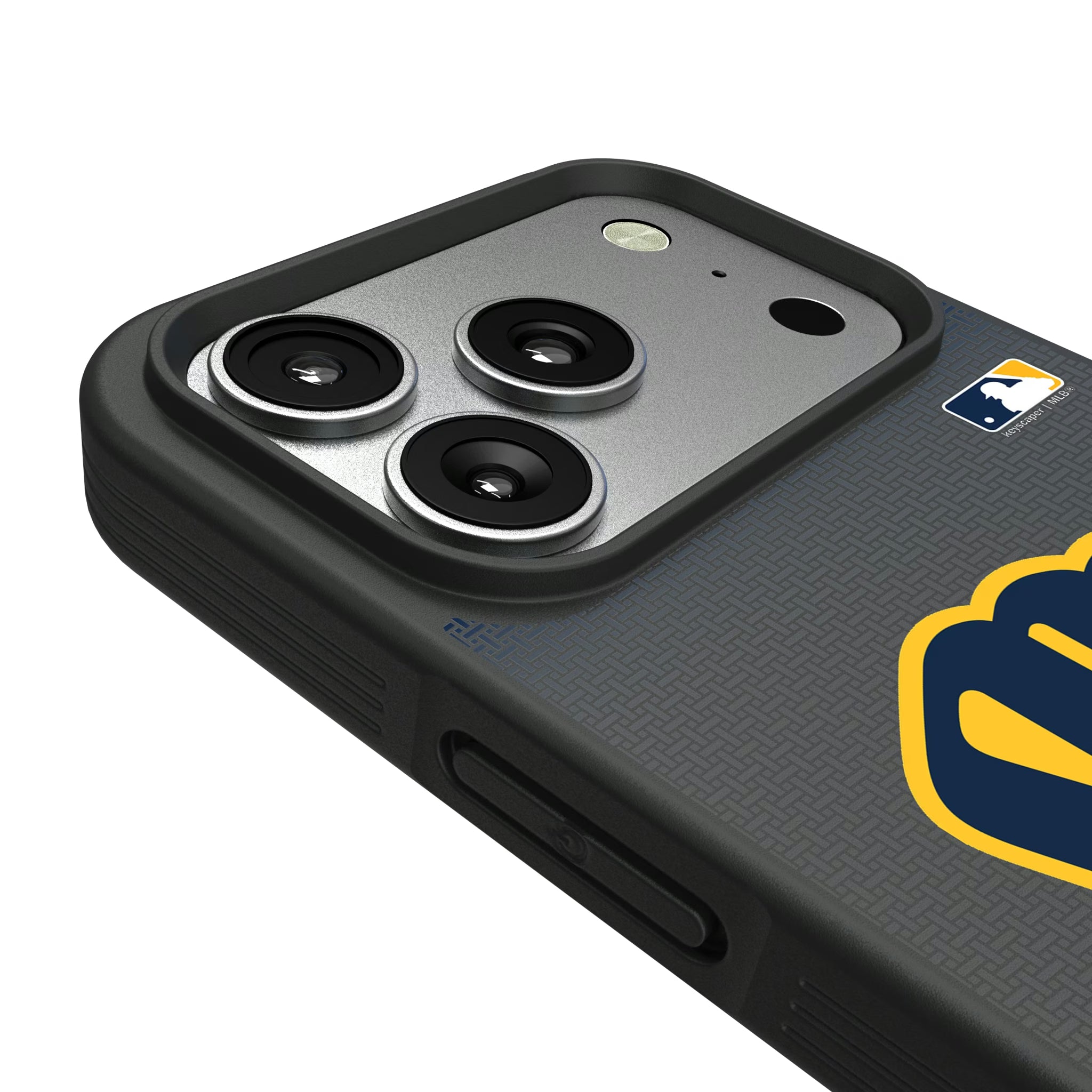 Milwaukee Brewers Linen iPhone Bump Phone Case for Apple iPhone - Detail#Device_iPhone 17 Pro