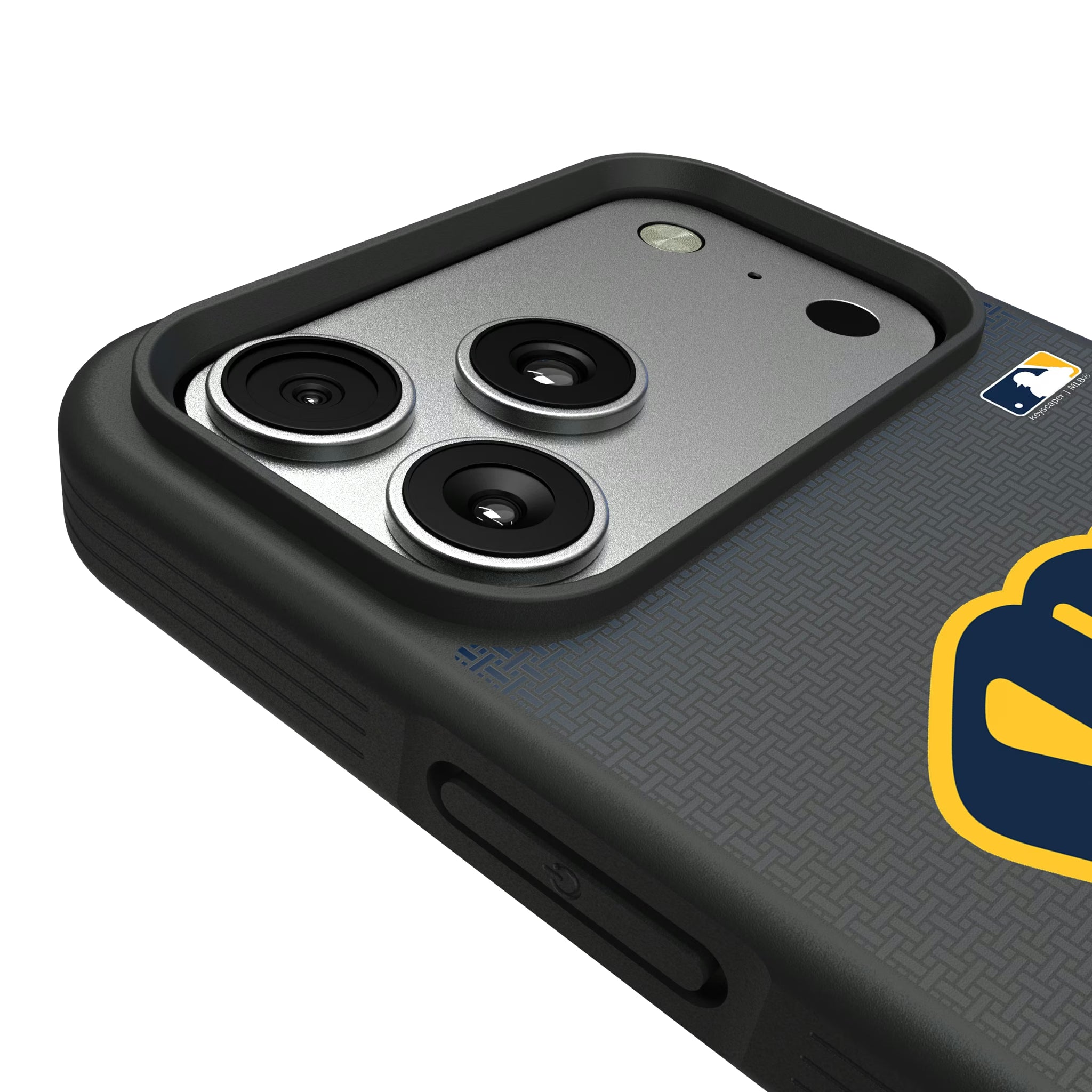 Milwaukee Brewers Linen iPhone Bump Phone Case for Apple iPhone - Detail#Device_iPhone 17 Pro Max