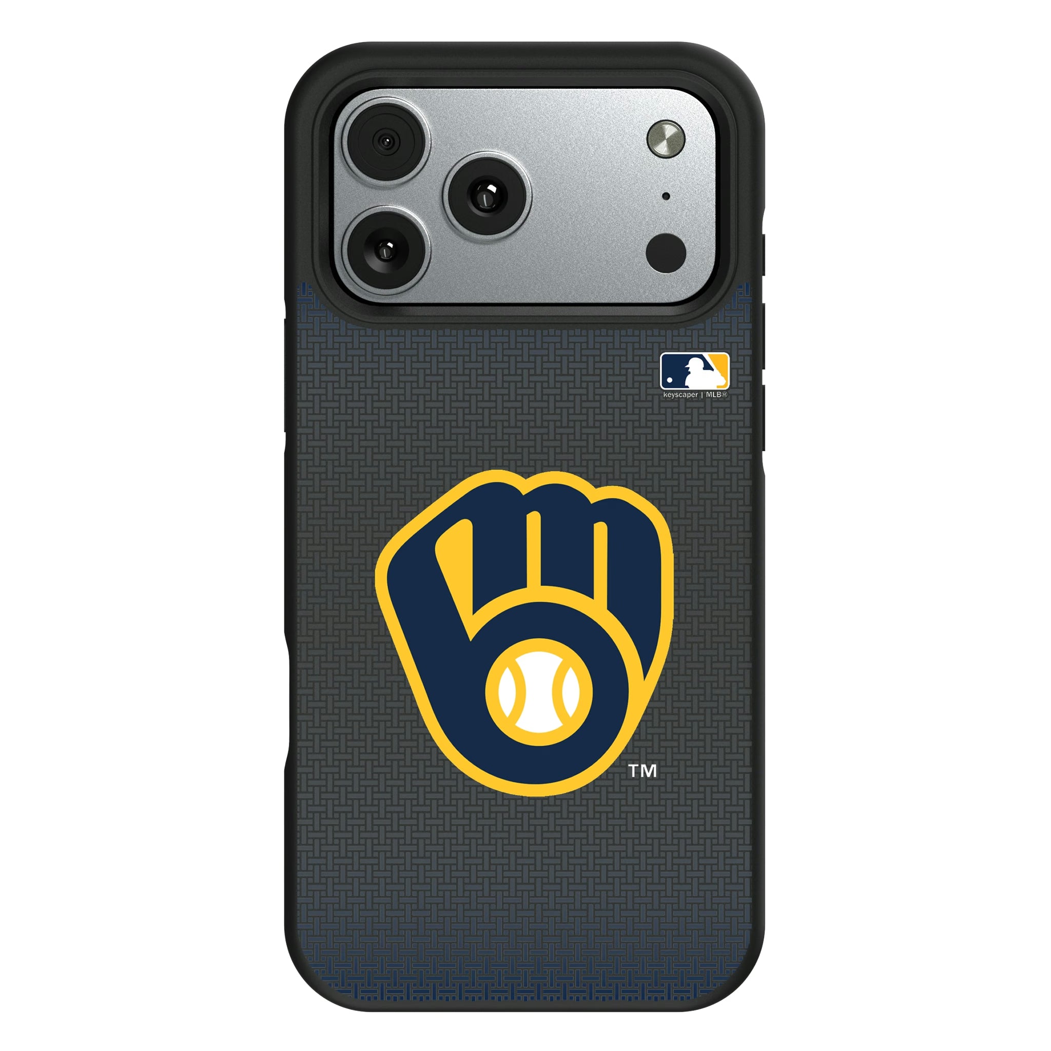 Milwaukee Brewers Linen iPhone Bump Phone Case for Apple iPhone#Device_iPhone 17 Pro Max