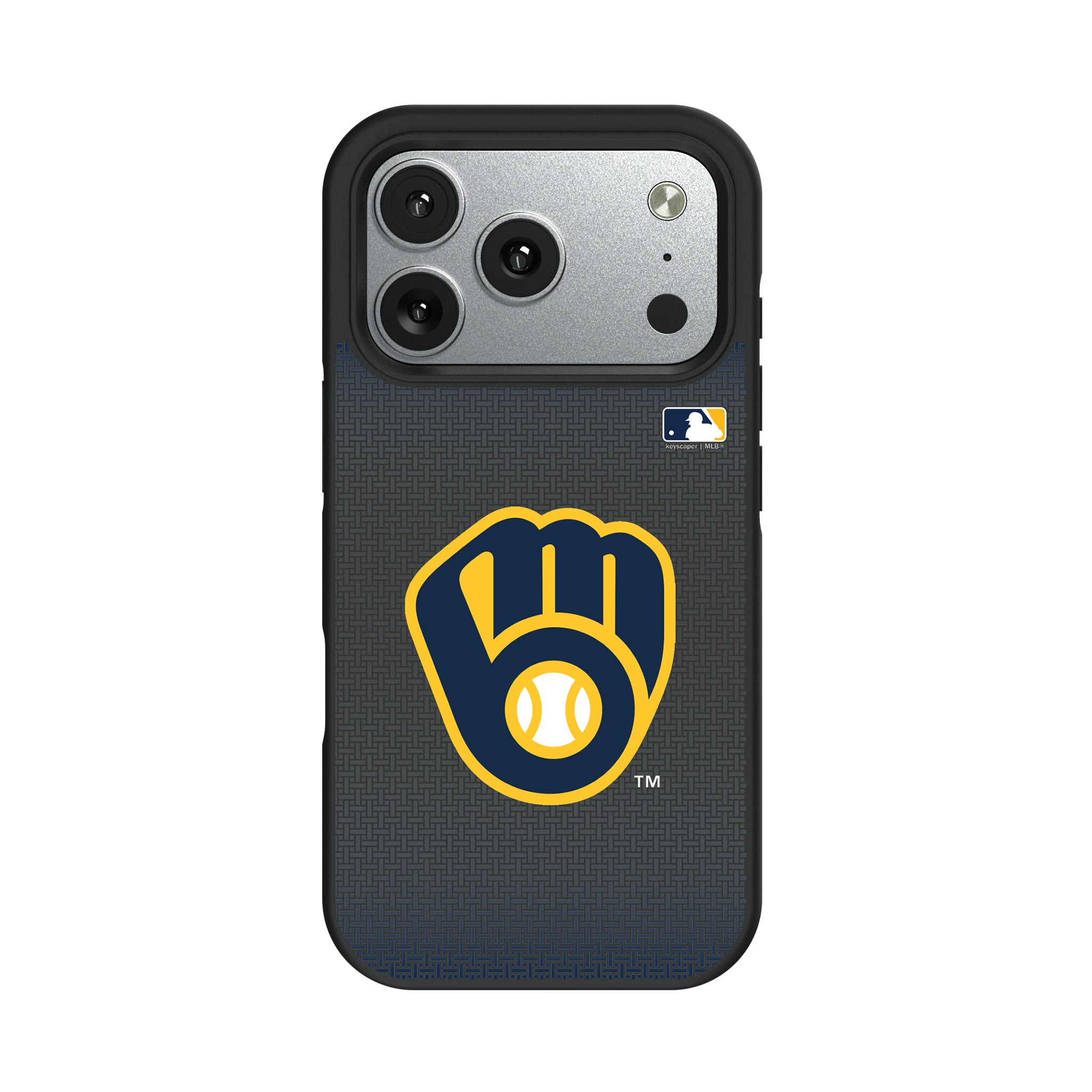 Milwaukee Brewers Linen iPhone Bump Phone Case for Apple iPhone#Device_iPhone 17 Pro
