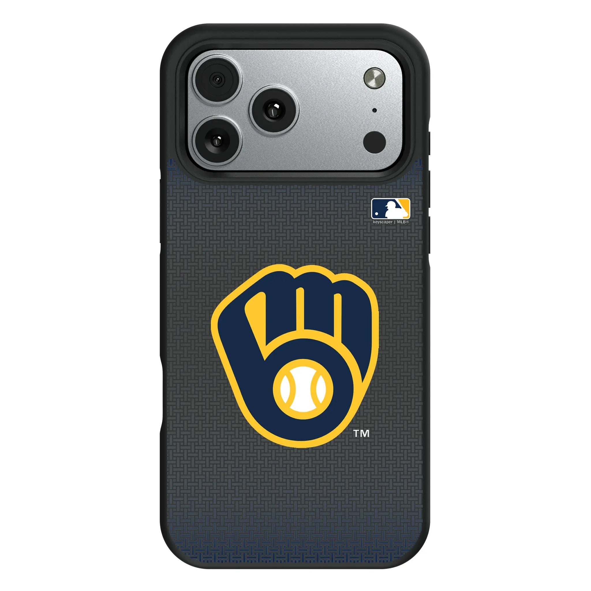 Milwaukee Brewers Linen iPhone Bump Phone Case for Apple iPhone#Device_iPhone 17 Pro Max