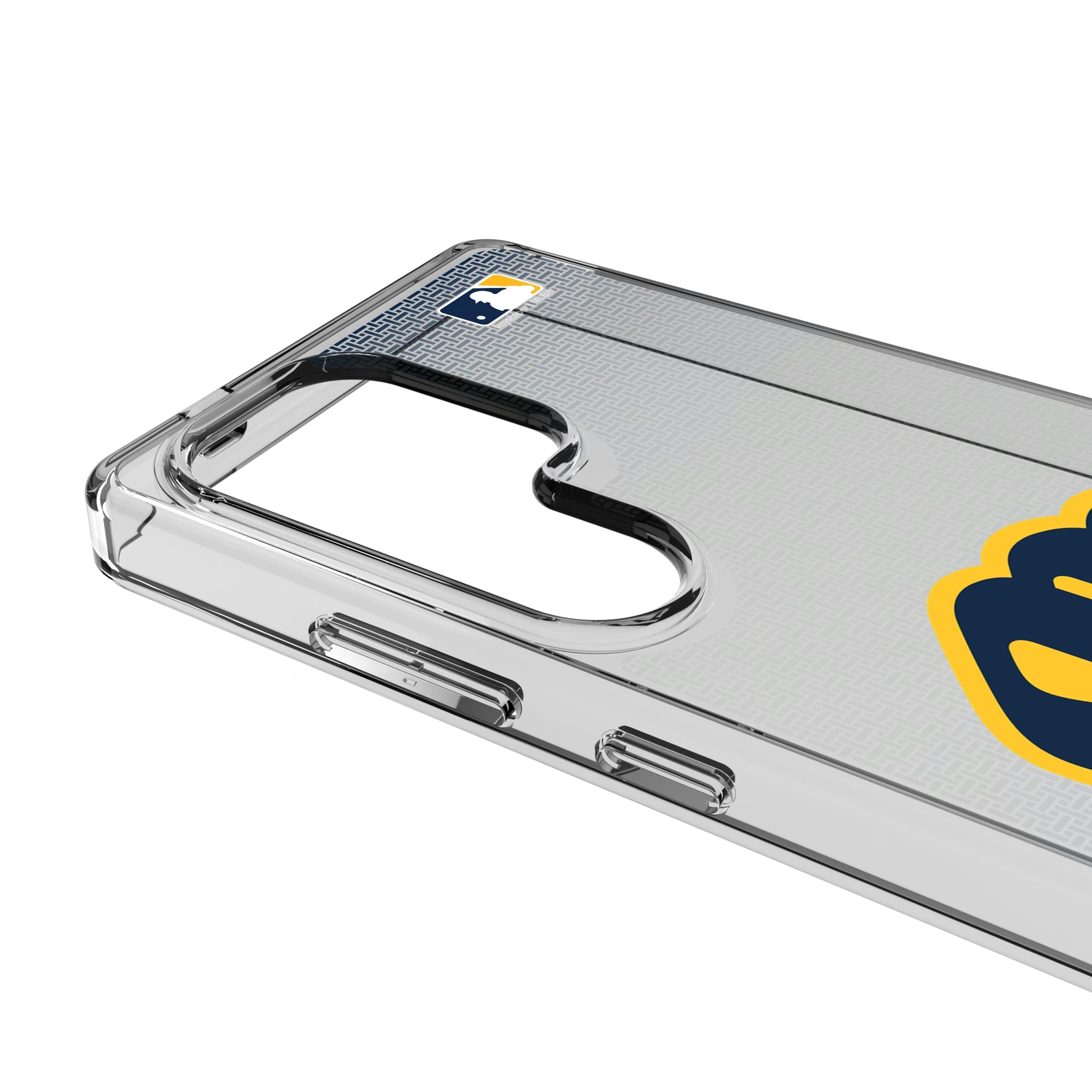 Milwaukee Brewers Linen Galaxy Clear Phone Case for Samsung Galaxy - Detail