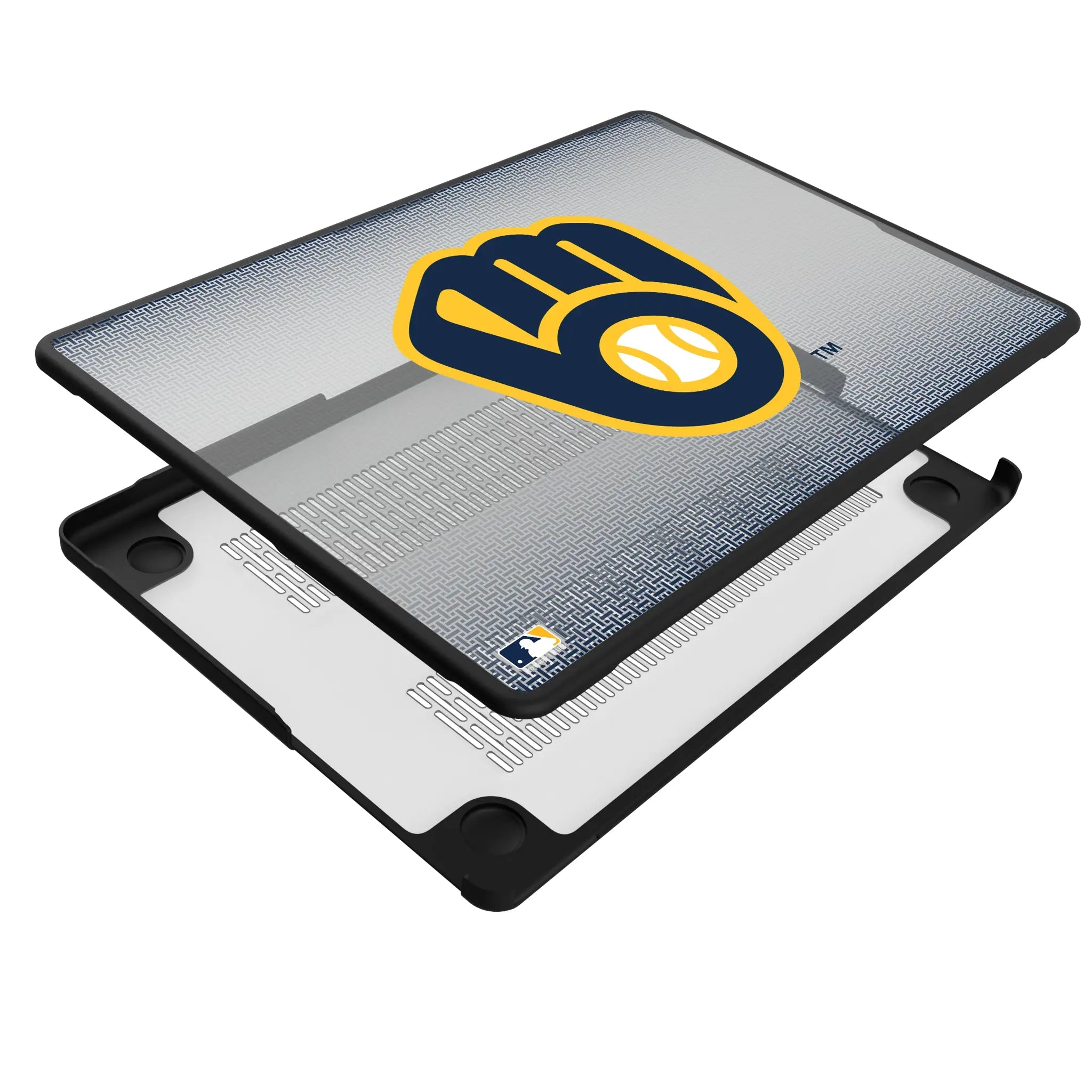 Milwaukee Brewers Linen MacBook Laptop Case for Apple MacBook - Isometric View