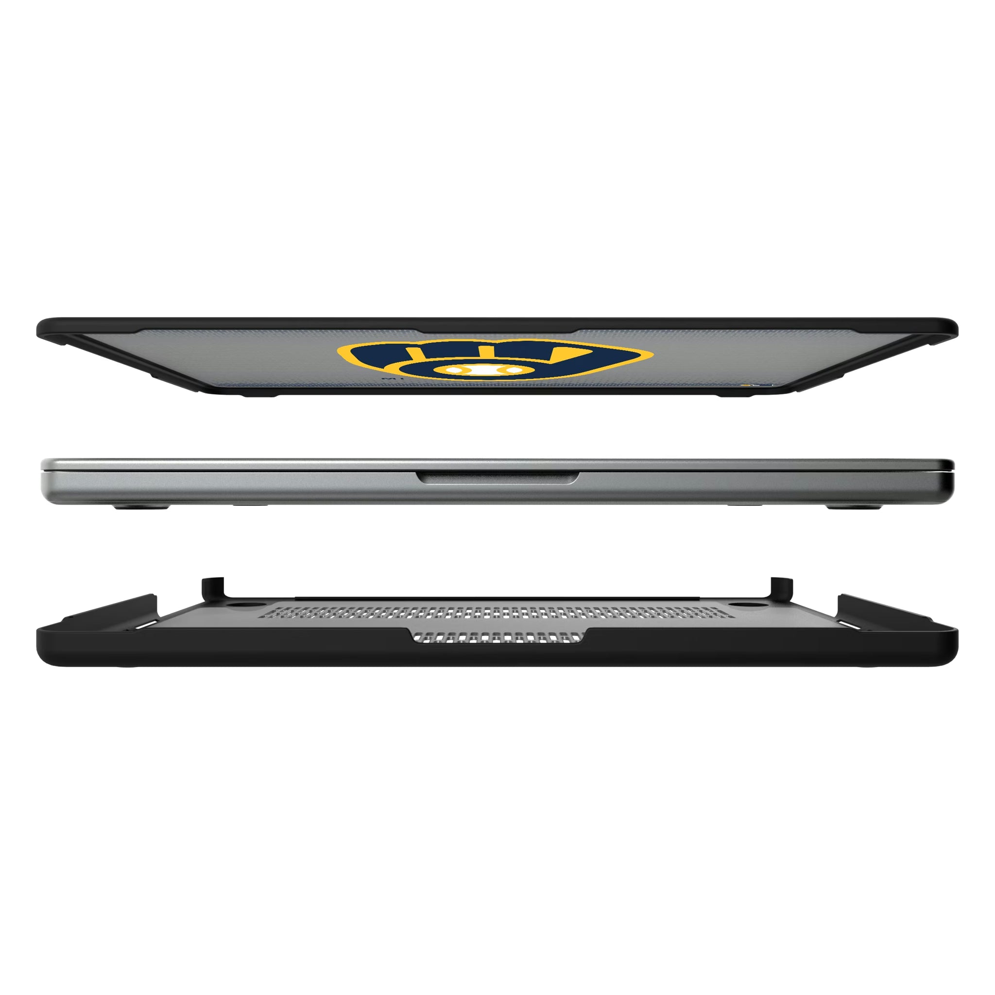 Milwaukee Brewers Linen MacBook Laptop Case for Apple MacBook#Device_MacBook Pro (14-inch, 2021) / MacBook Pro (14-inch, 2023) / MacBook Pro (14-inch, 2024)