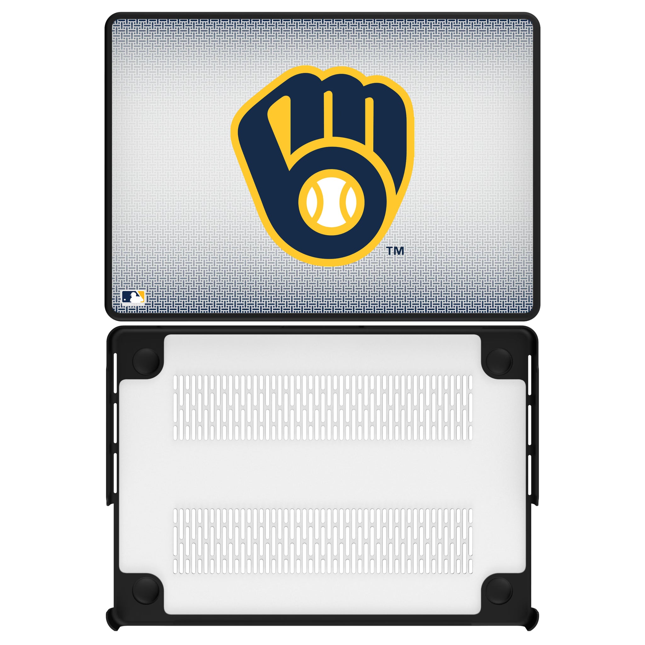 Milwaukee Brewers Linen MacBook Laptop Case for Apple MacBook#Device_MacBook Pro (14-inch, 2021) / MacBook Pro (14-inch, 2023) / MacBook Pro (14-inch, 2024)