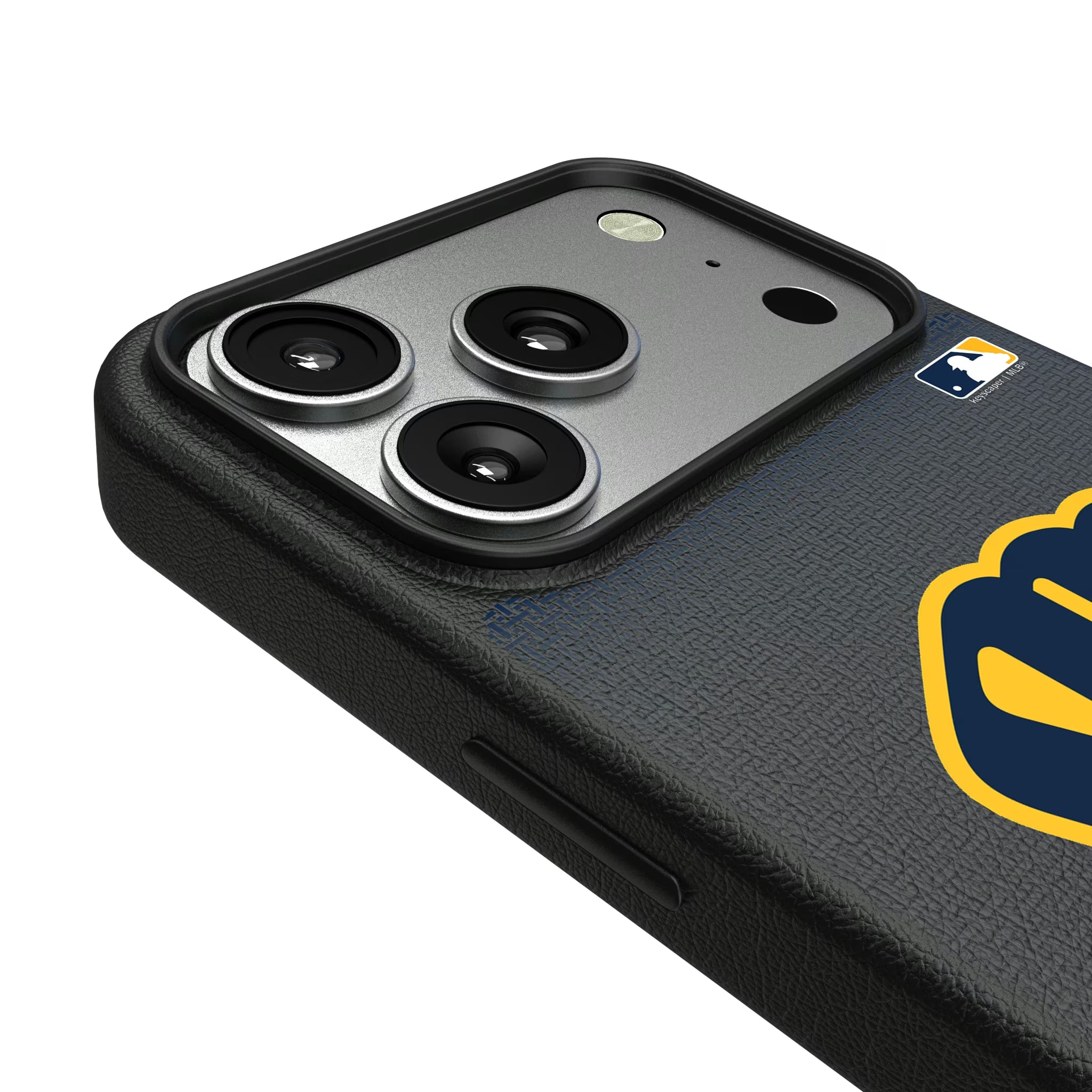 Milwaukee Brewers Linen iPhone MagSafe Compatible Phone Case for Apple iPhone - Detail#Device_iPhone 17 Pro