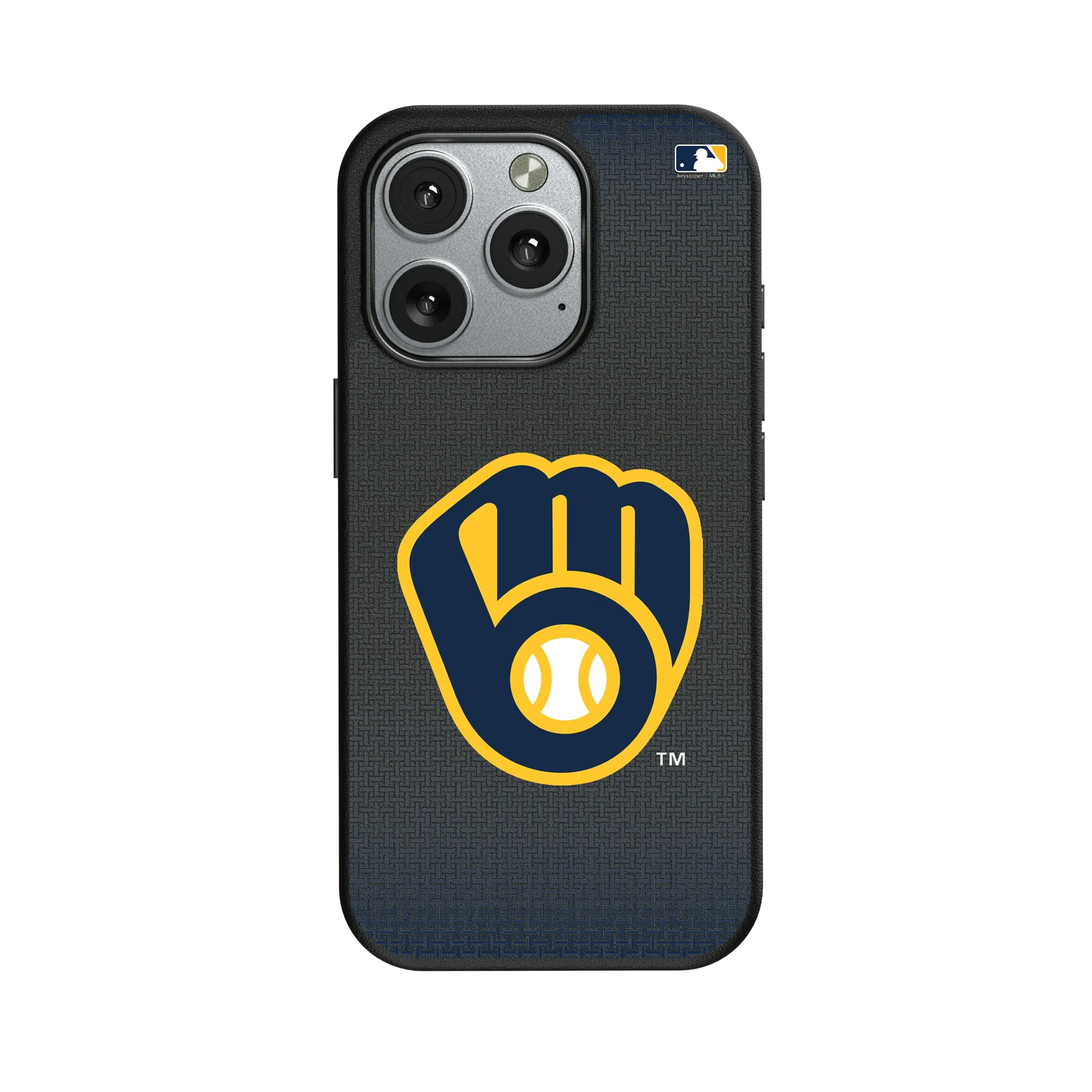 Milwaukee Brewers Linen iPhone MagSafe Compatible Phone Case for Apple iPhone