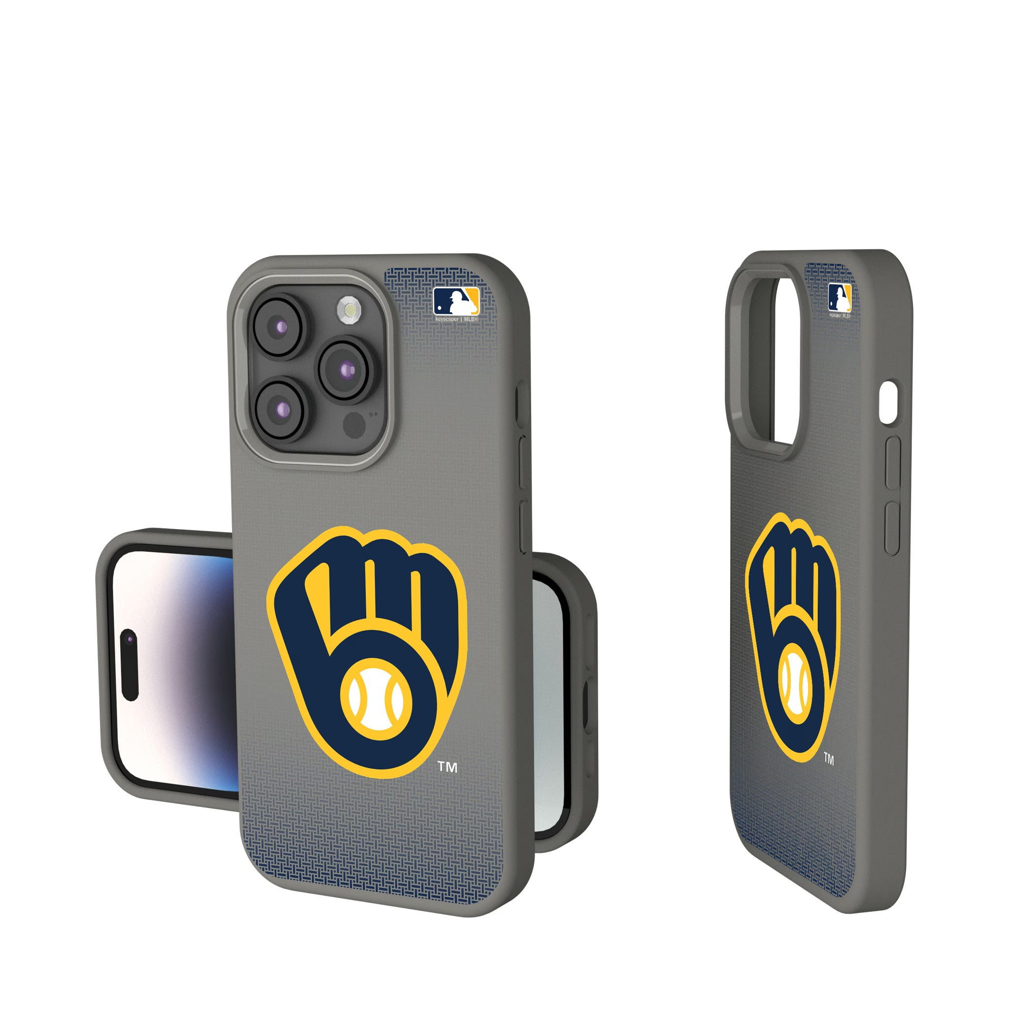 Milwaukee Brewers Linen iPhone Soft Touch Phone Case for Apple iPhone