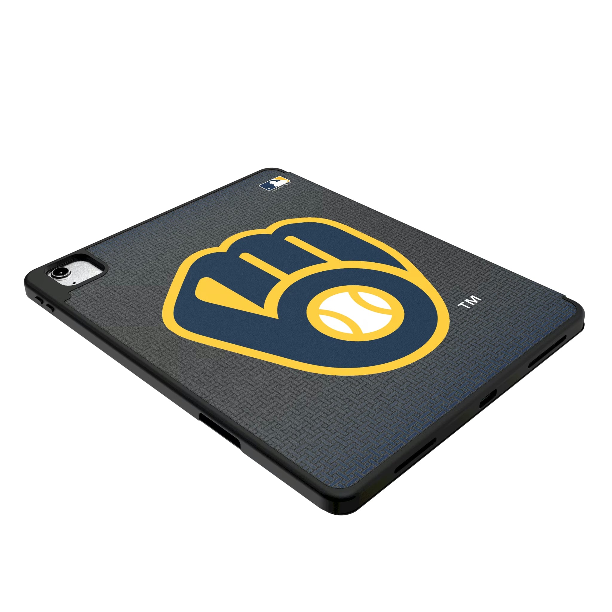 Milwaukee Brewers Linen iPad Tablet Case for Apple iPad - Isometric View