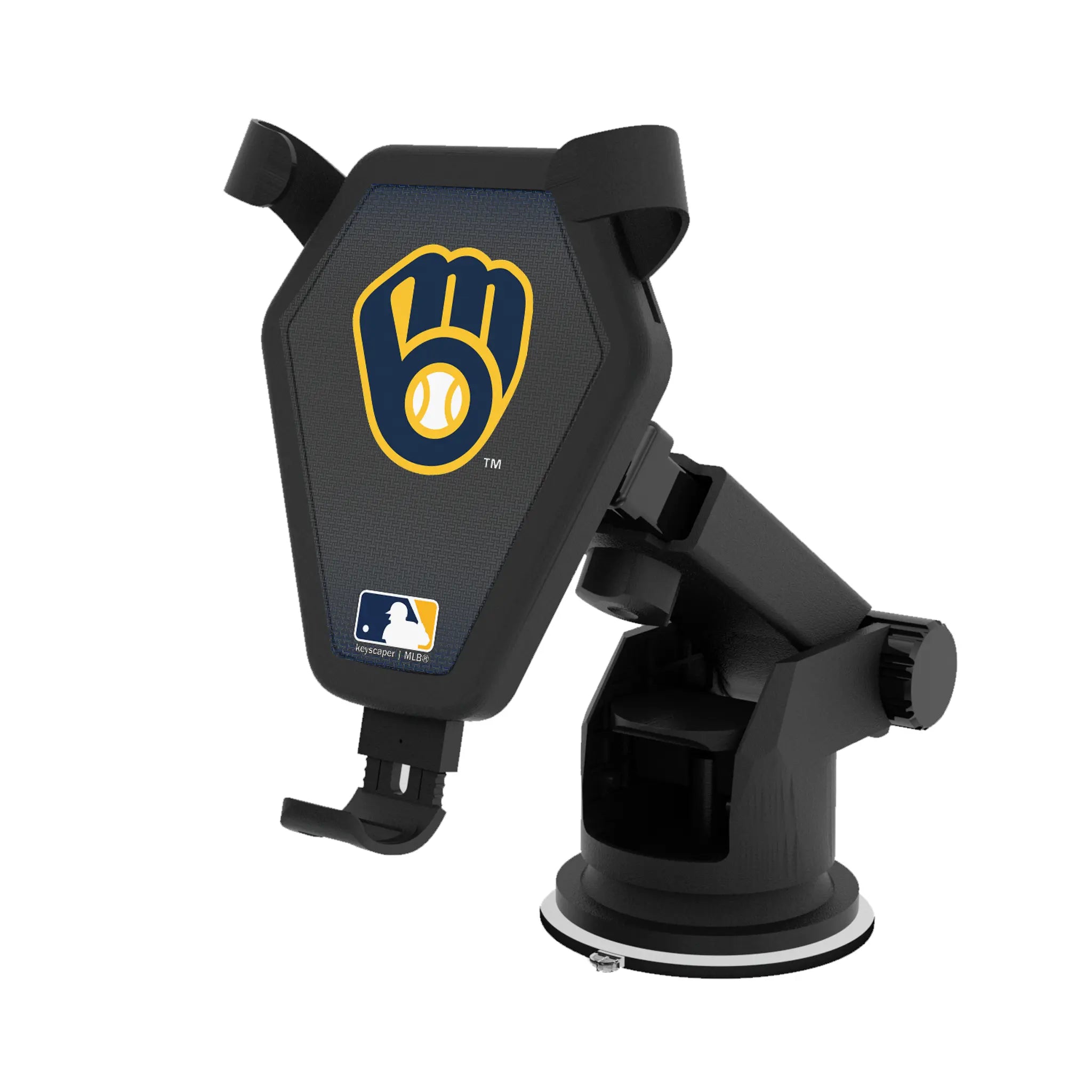 Milwaukee Brewers Linen Wireless Car Charger