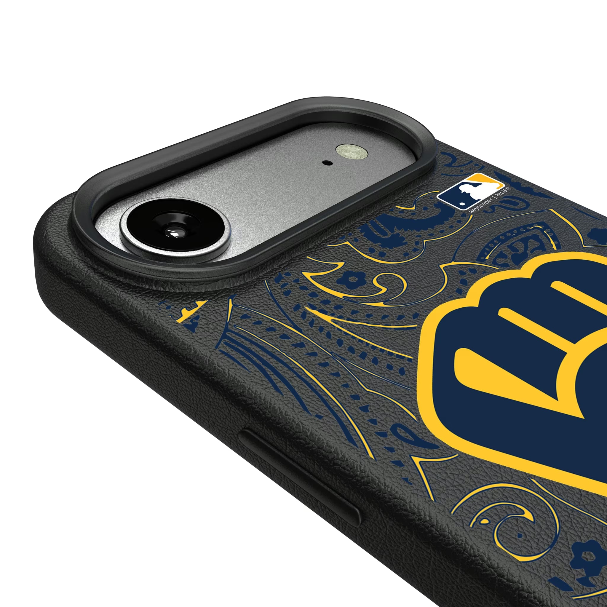 Milwaukee Brewers Paisley iPhone MagSafe Compatible Phone Case for Apple iPhone - Detail#Device_iPhone Air
