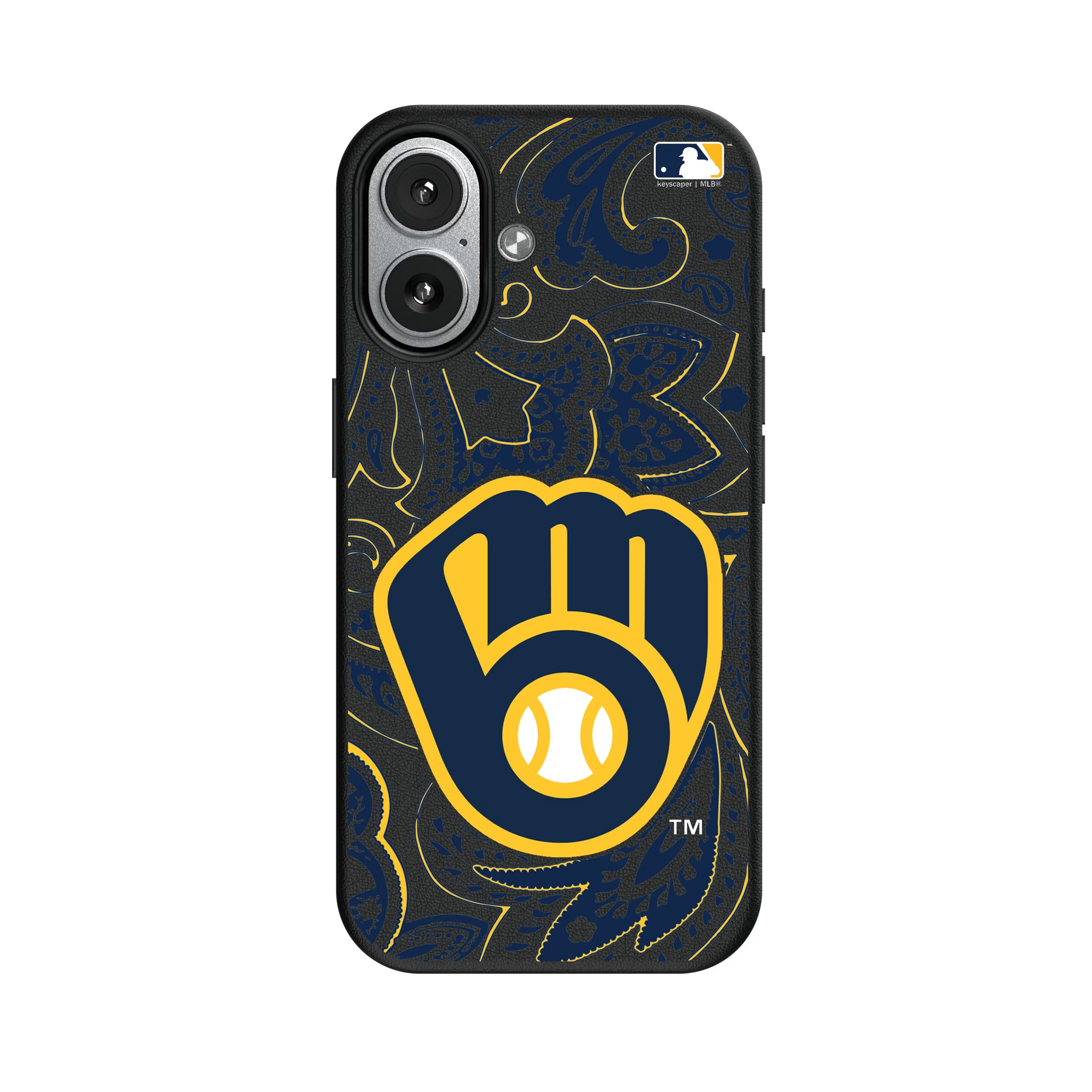 Milwaukee Brewers Paisley iPhone MagSafe Compatible Phone Case for Apple iPhone#Device_iPhone 17