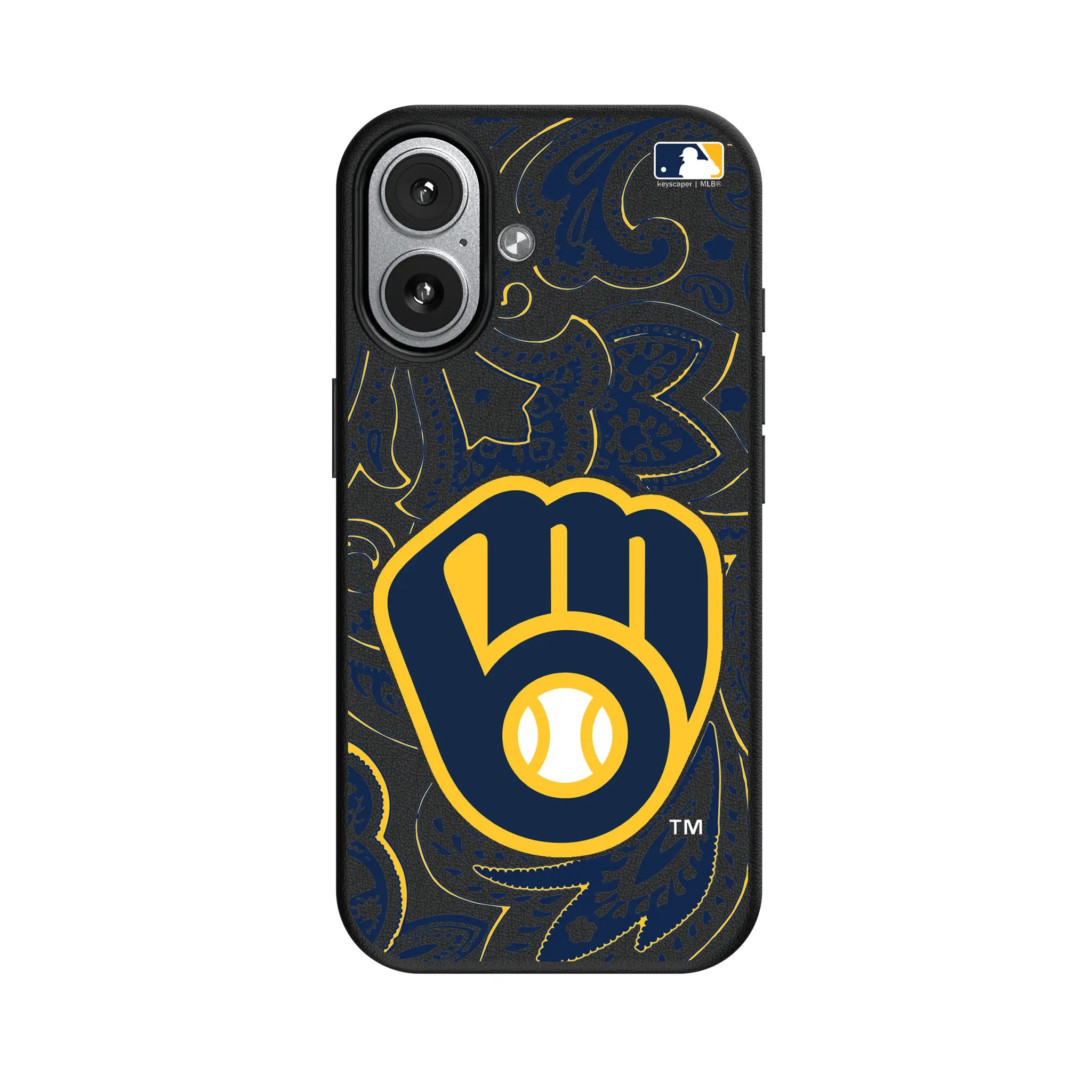 Milwaukee Brewers Paisley iPhone MagSafe Compatible Phone Case for Apple iPhone#Device_iPhone 17