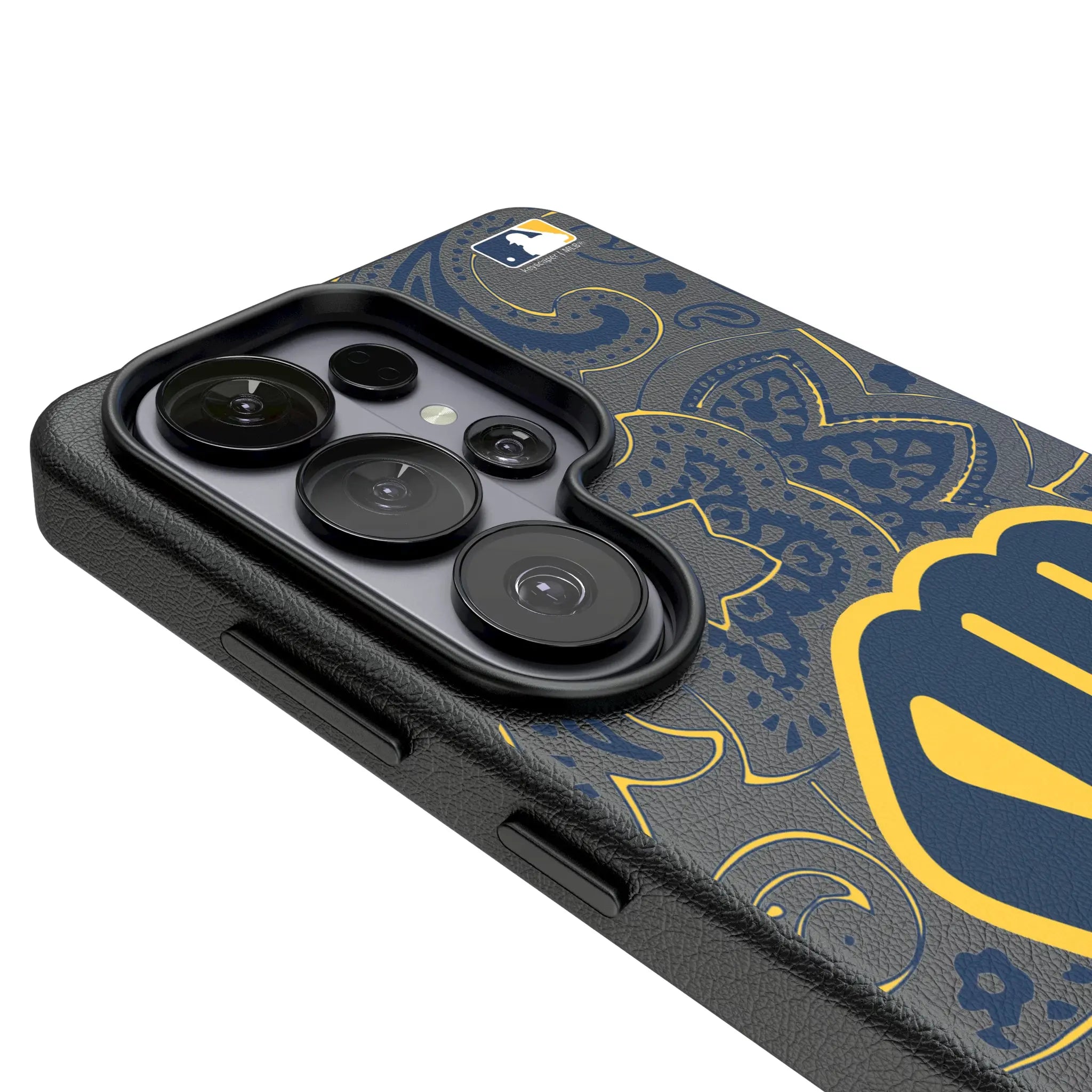 Milwaukee Brewers Paisley Galaxy MagSafe Compatible Phone Case for Samsung Galaxy - Detail#Device_Galaxy S26 Ultra