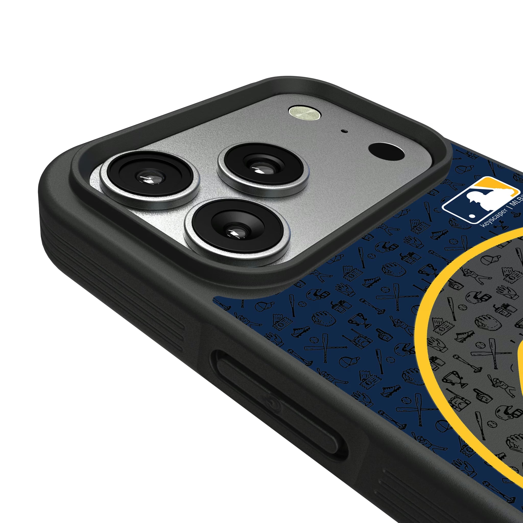 Milwaukee Brewers Personalized Circle iPhone Bump Phone Case for Apple iPhone - Detail#Device_iPhone 17 Pro