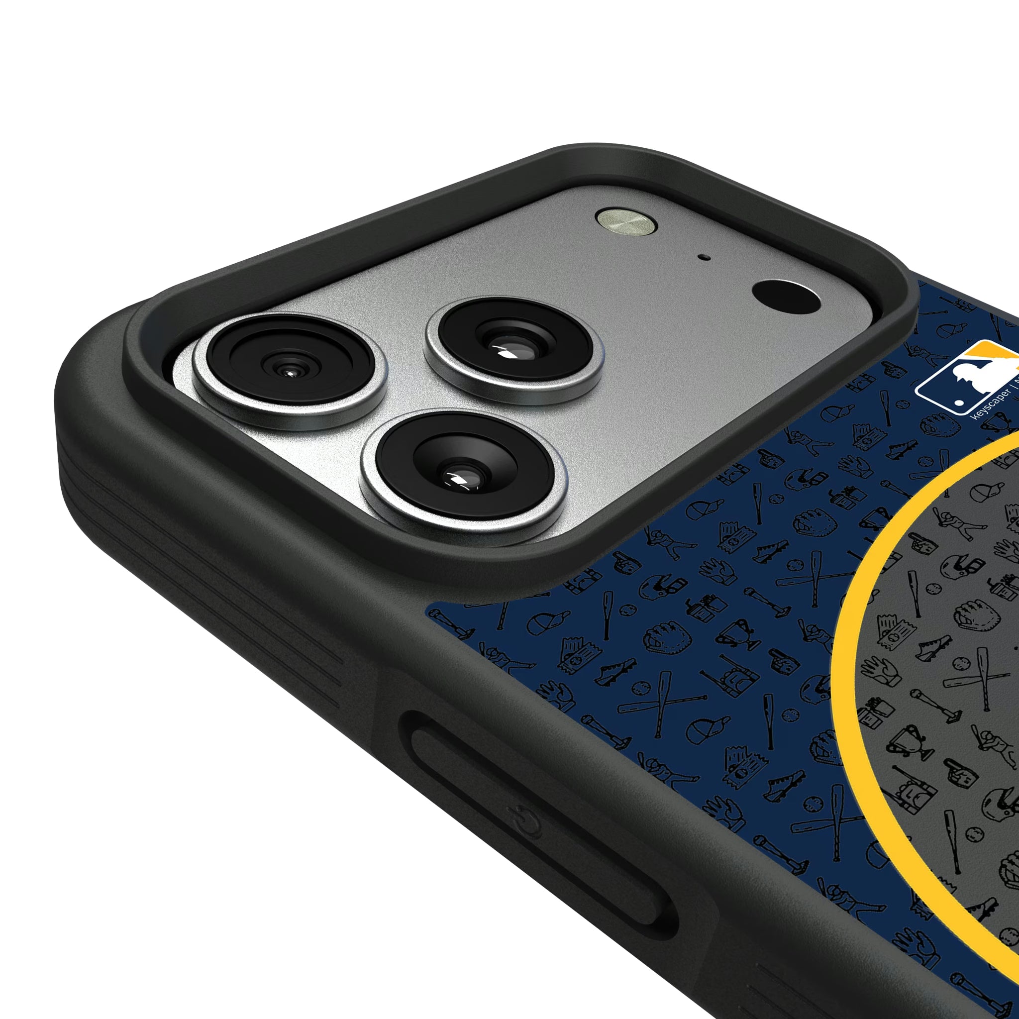Milwaukee Brewers Personalized Circle iPhone Bump Phone Case for Apple iPhone - Detail#Device_iPhone 17 Pro Max