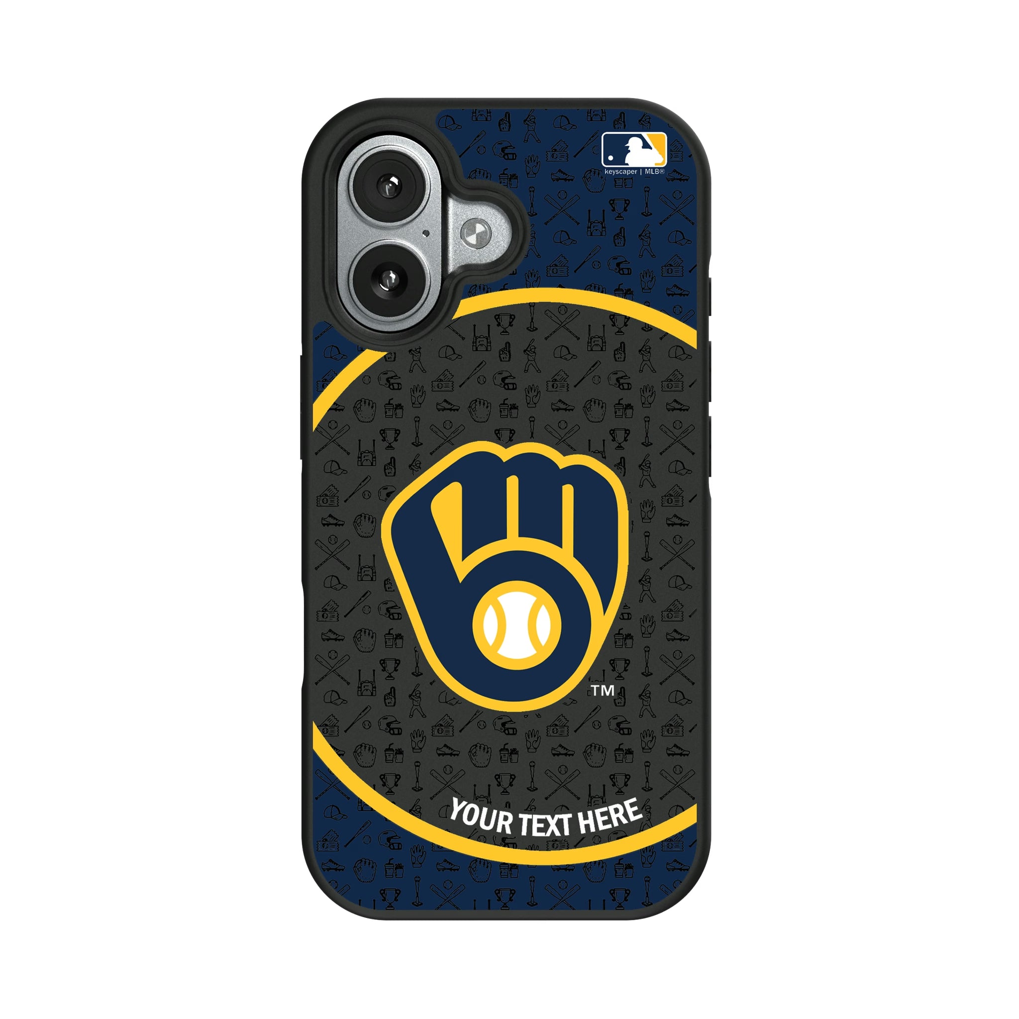 Milwaukee Brewers Personalized Circle iPhone Bump Phone Case for Apple iPhone#Device_iPhone 17