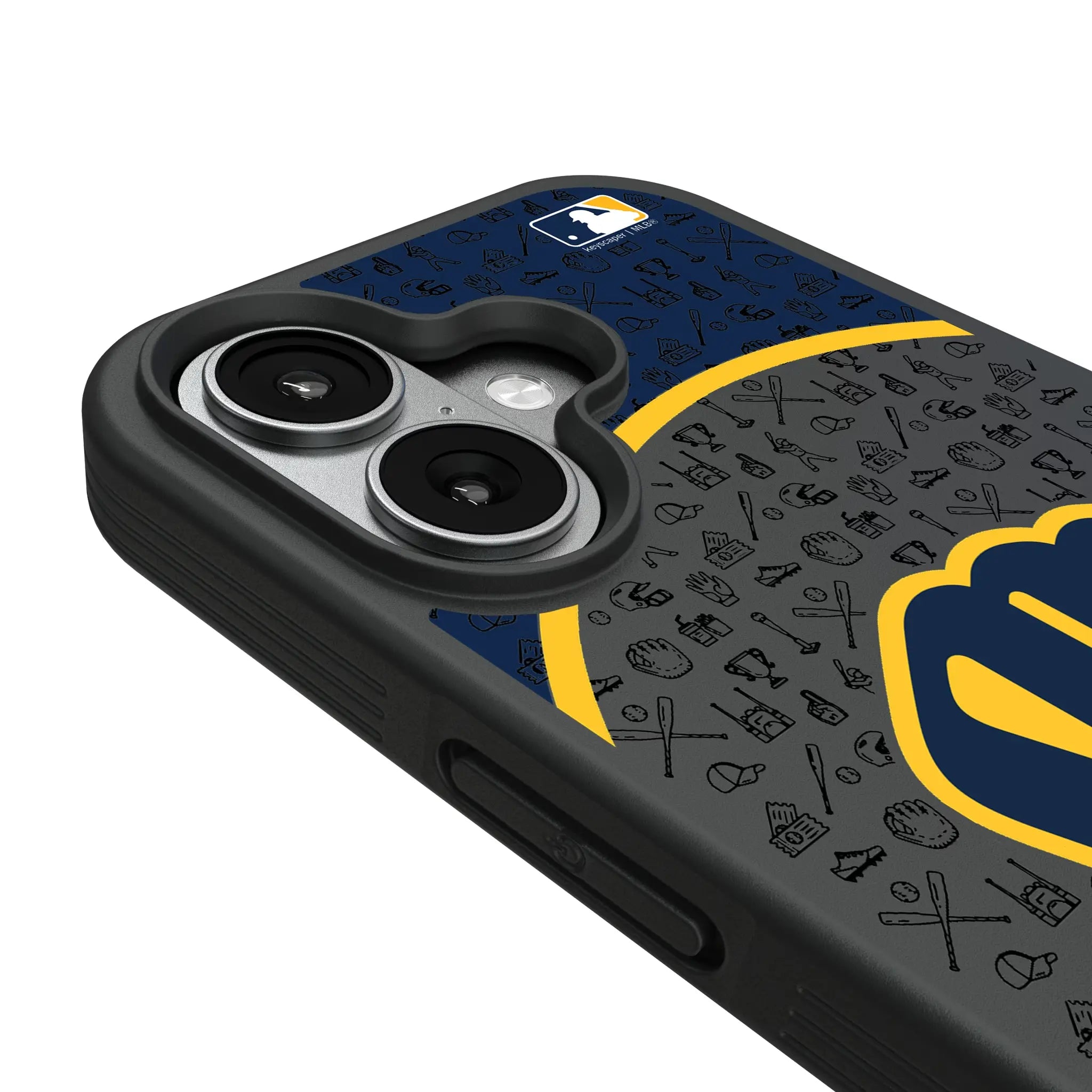 Milwaukee Brewers Personalized Circle iPhone Bump Phone Case for Apple iPhone - Detail#Device_iPhone 17