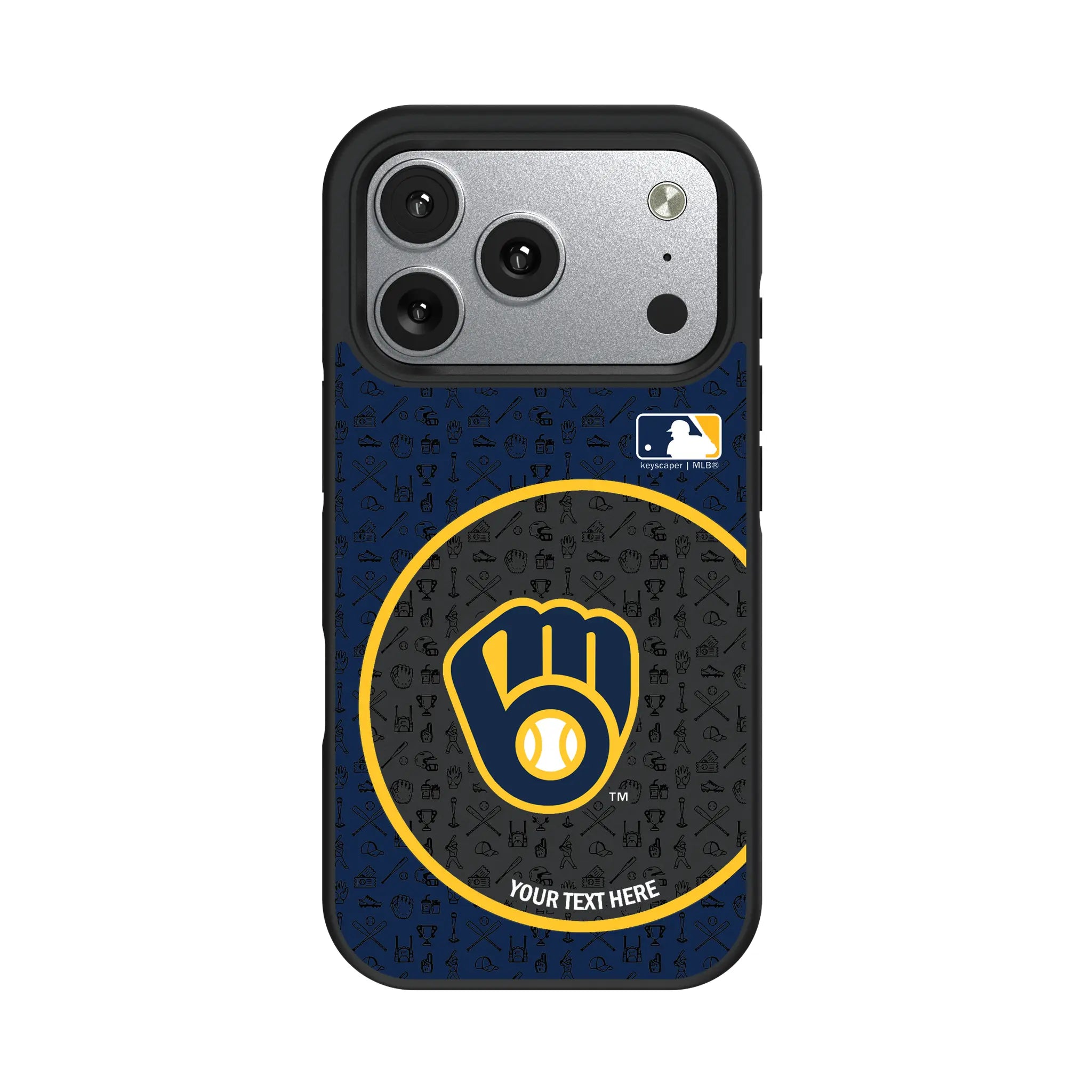 Milwaukee Brewers Personalized Circle iPhone Bump Phone Case for Apple iPhone#Device_iPhone 17 Pro