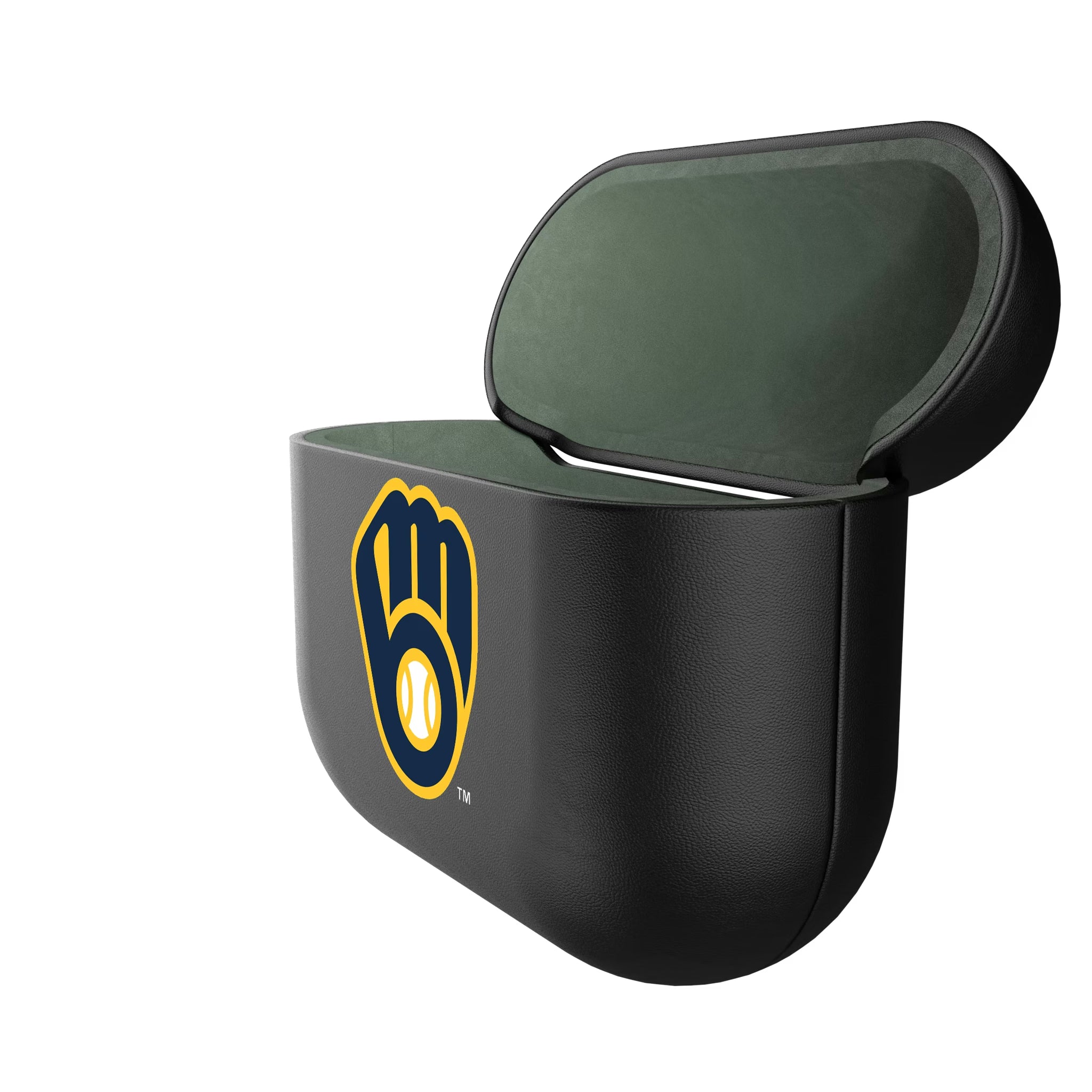 Milwaukee Brewers Personalized Insignia AirPods AirPod Case Cover - Isometric View#Device_AirPods 3rd Gen