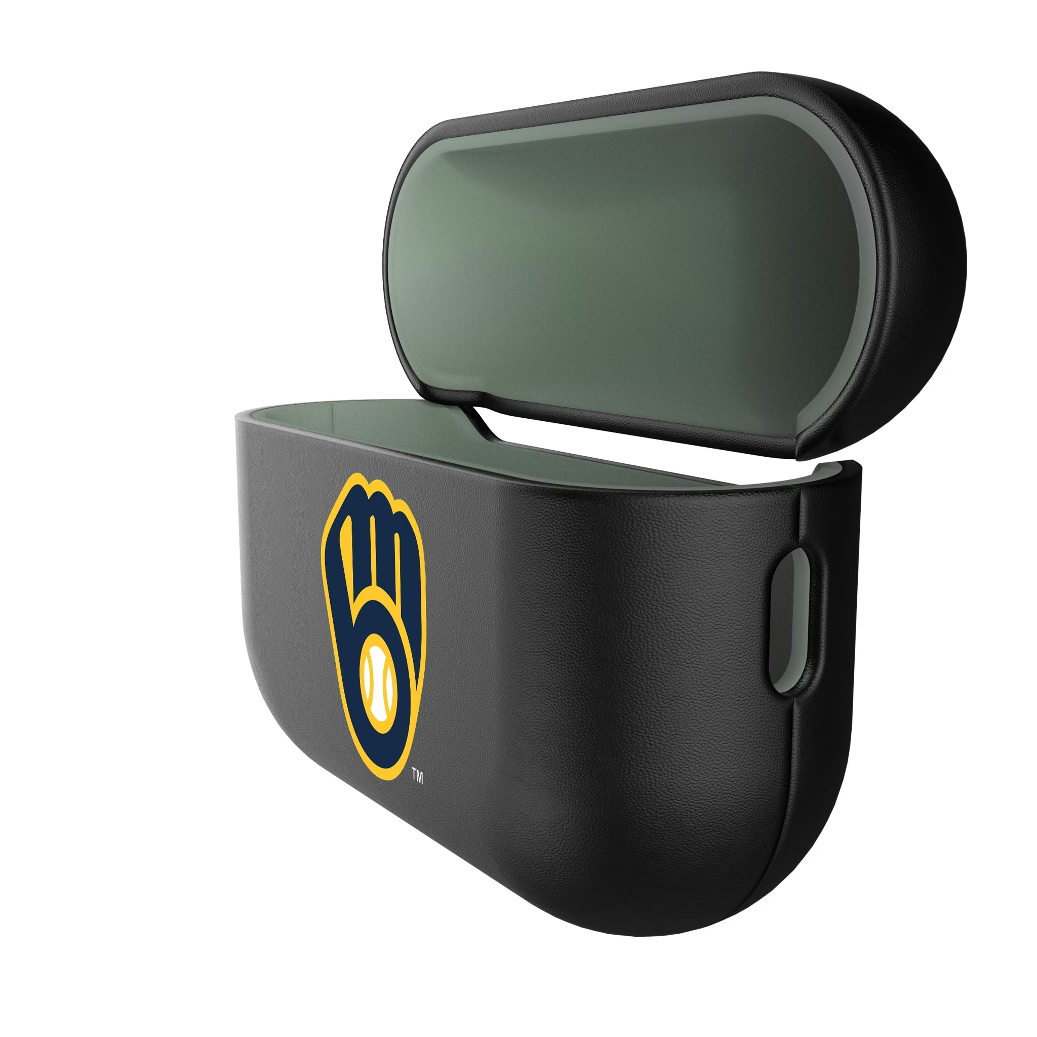 Milwaukee Brewers Personalized Insignia AirPods AirPod Case Cover - Isometric View#Device_AirPods Pro 3