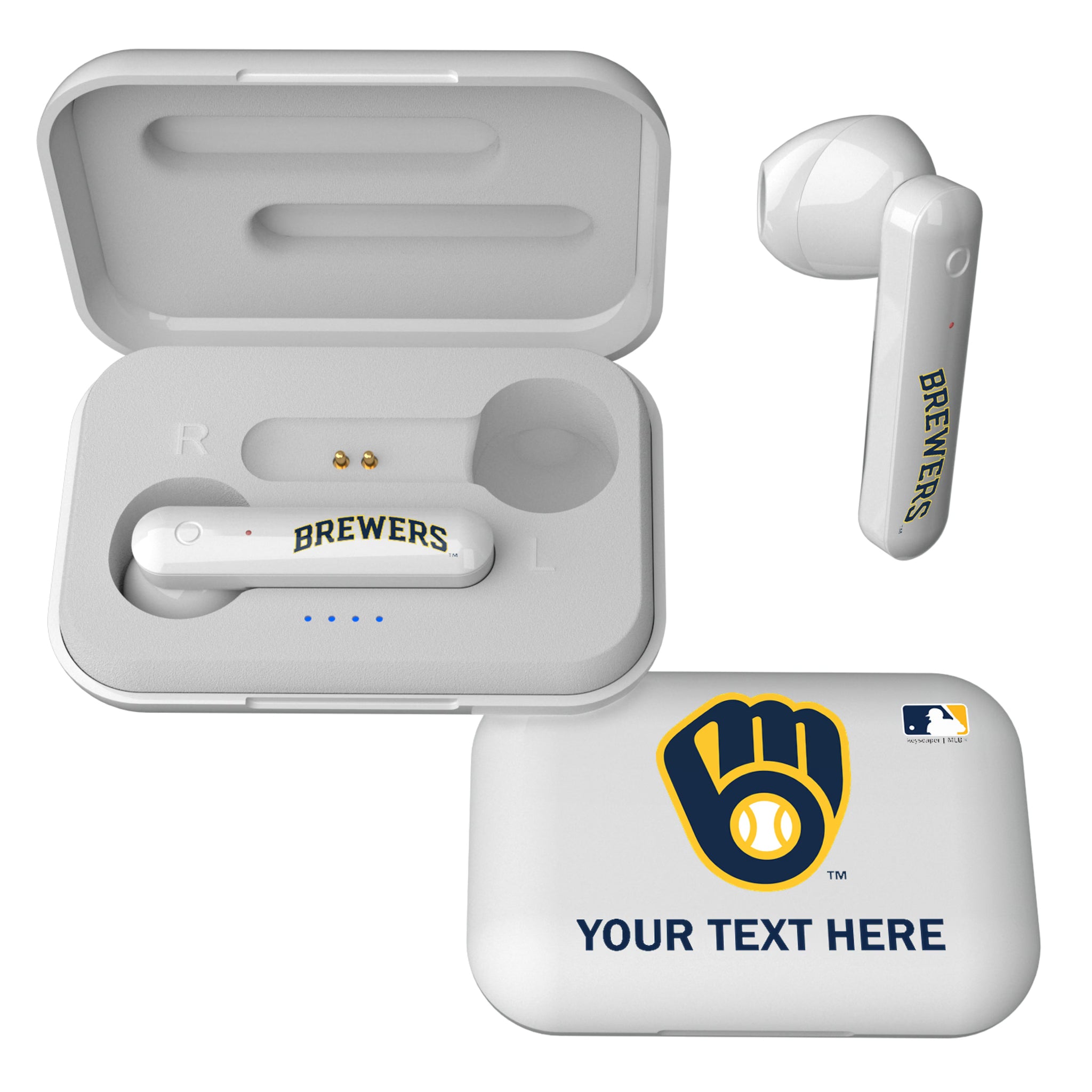 Milwaukee Brewers Personalized Insignia Wireless TWS Earbuds