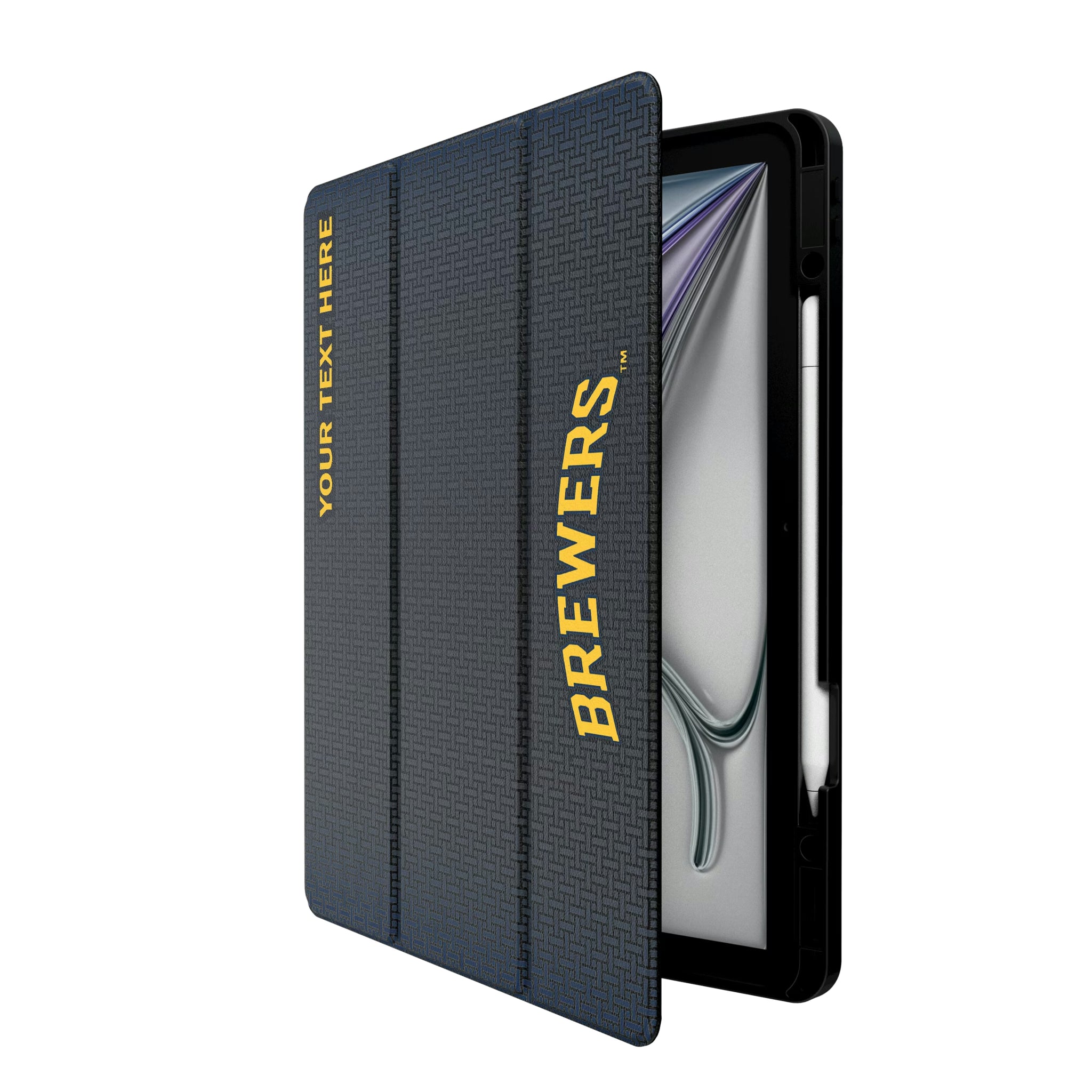 Milwaukee Brewers Personalized Linen iPad Tablet Case for Apple iPad