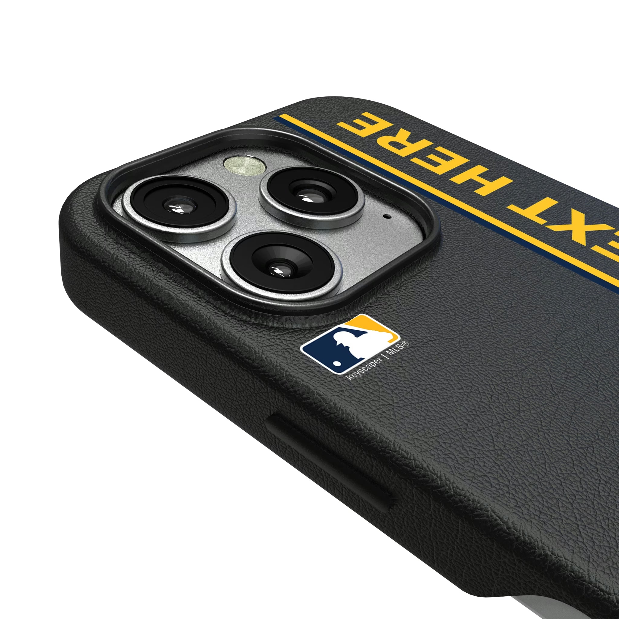 Milwaukee Brewers Personalized Sidebard iPhone MagSafe Compatible Phone Case for Apple iPhone - Detail