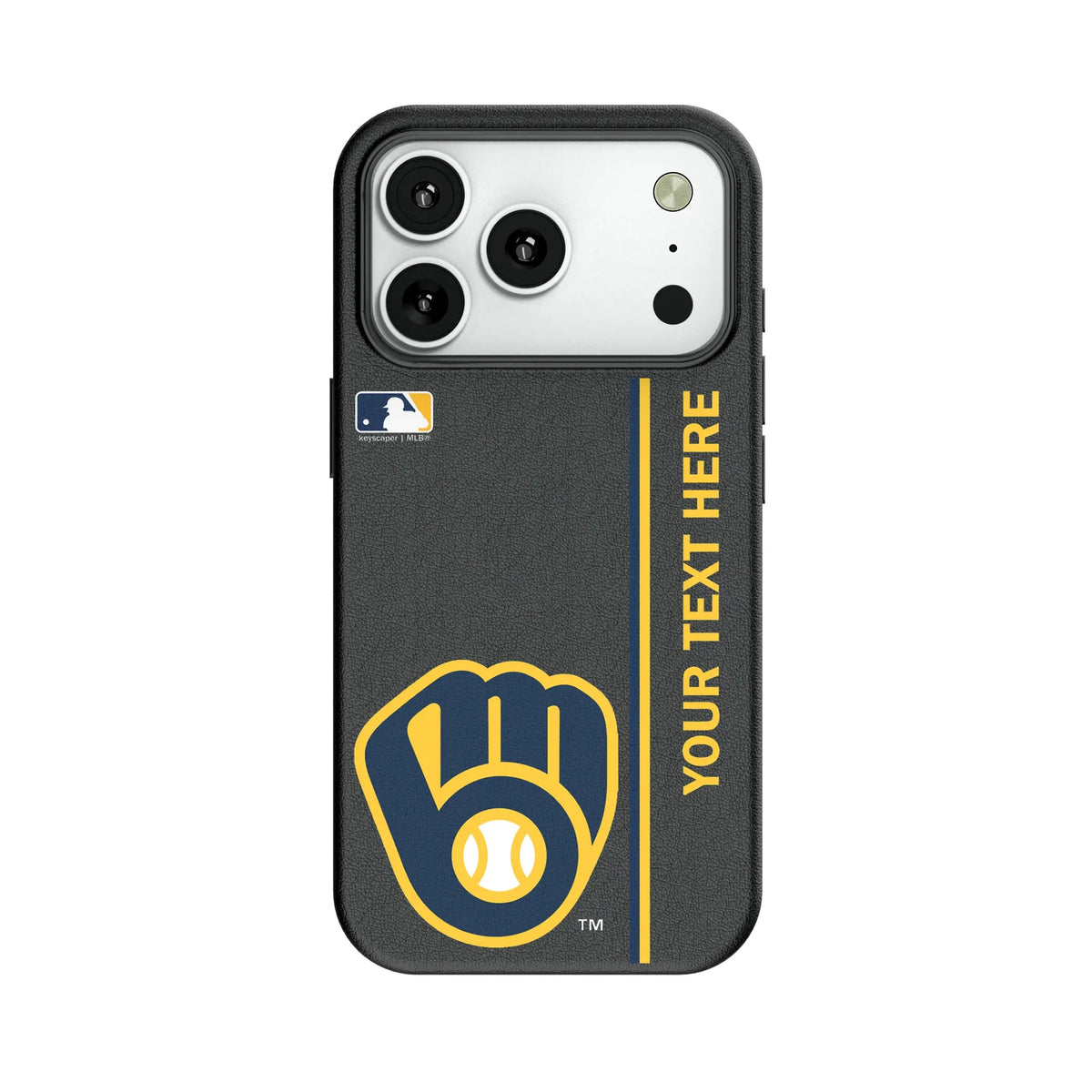 Milwaukee Brewers Personalized Sidebard MagSafe Compatible Phone Case for Apple iPhone