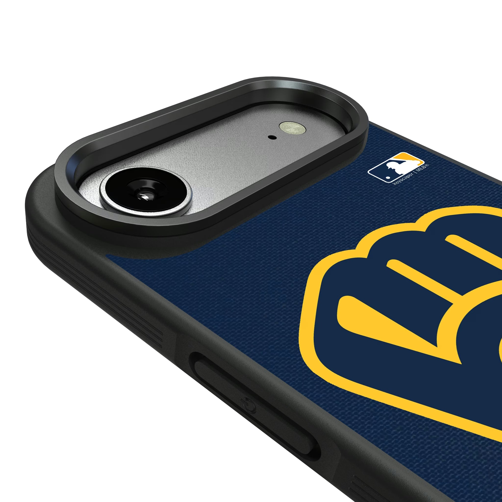 Milwaukee Brewers Personalized Stripe iPhone Bump Phone Case for Apple iPhone - Detail#Device_iPhone Air