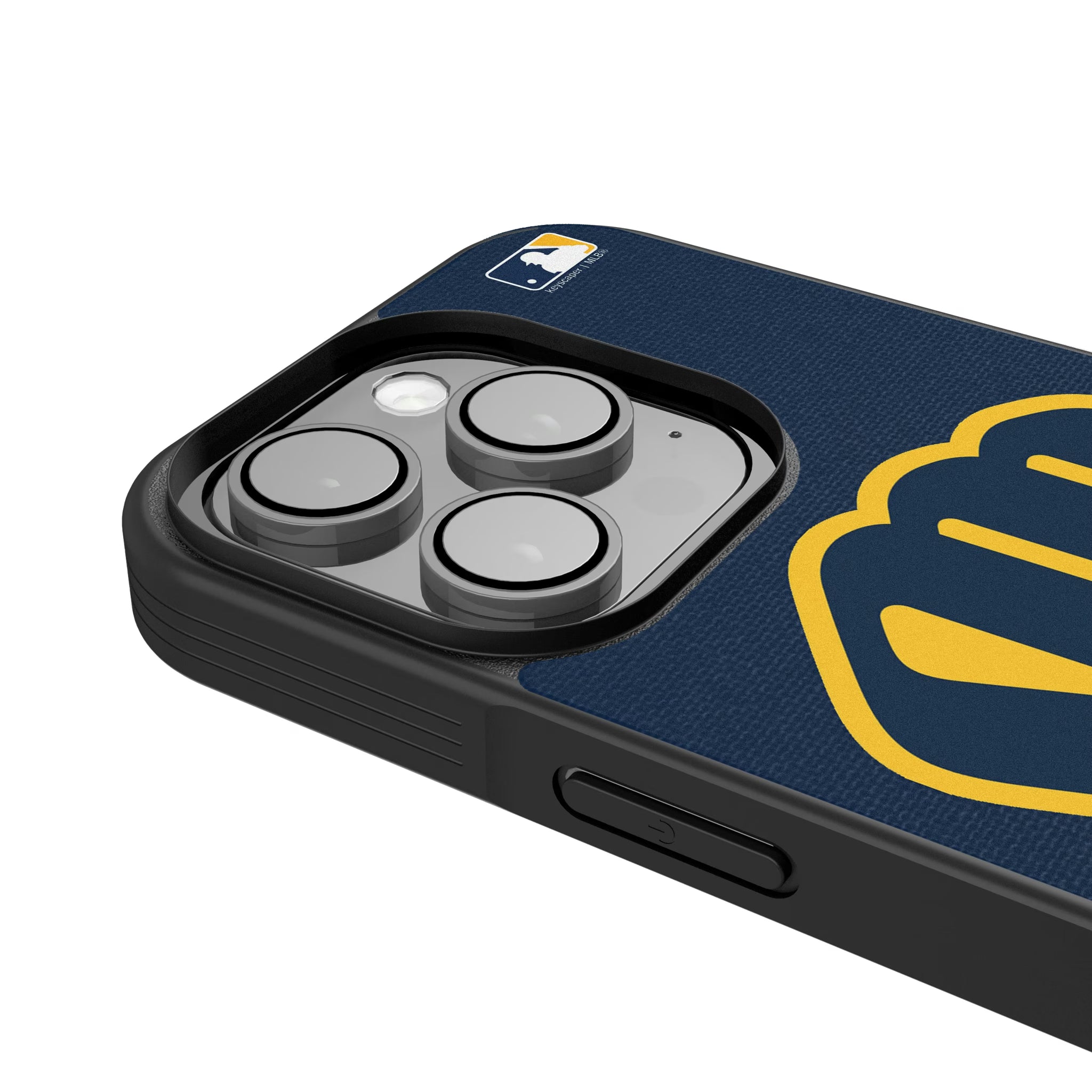 Milwaukee Brewers Personalized Stripe iPhone Bump Phone Case for Apple iPhone - Detail