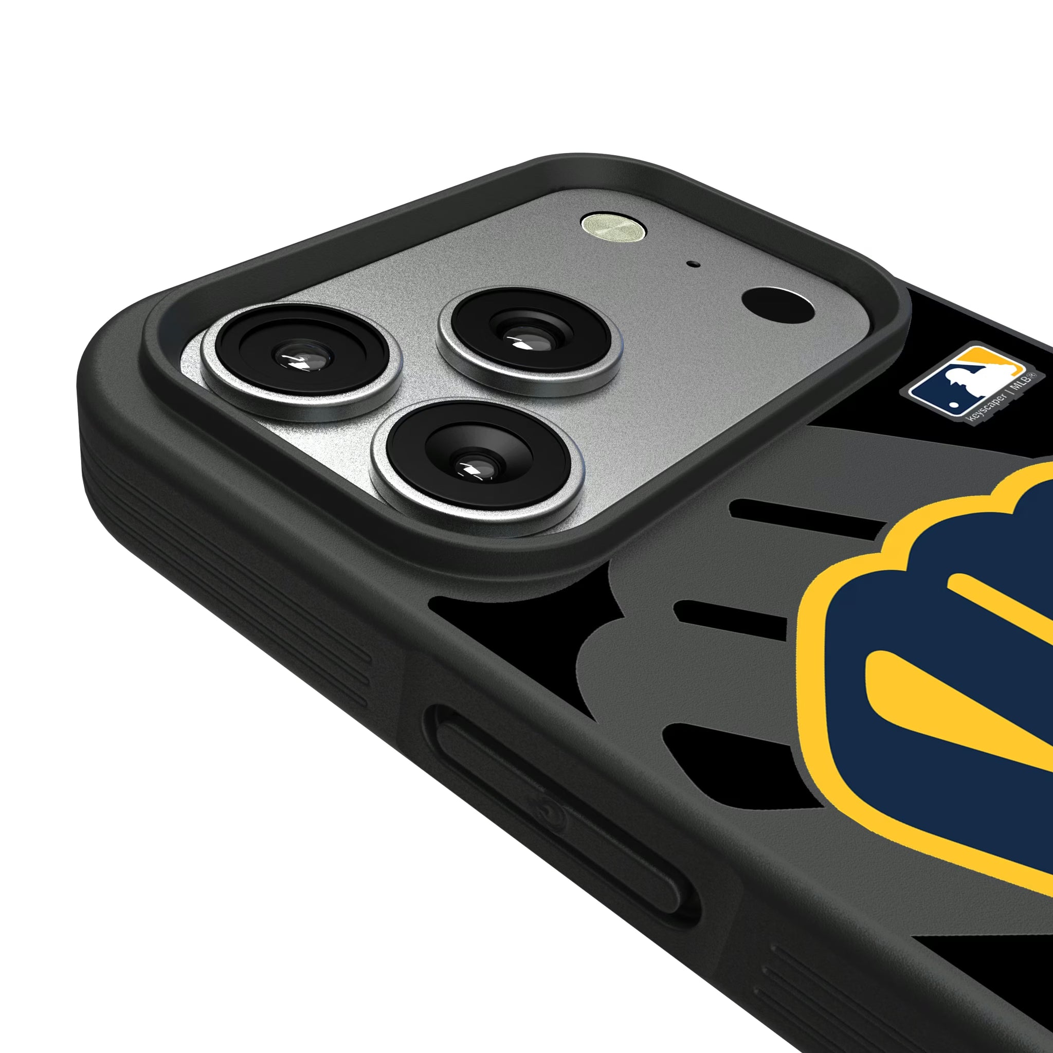 Milwaukee Brewers Personalized Tilt iPhone Bump Phone Case for Apple iPhone - Detail#Device_iPhone 17 Pro