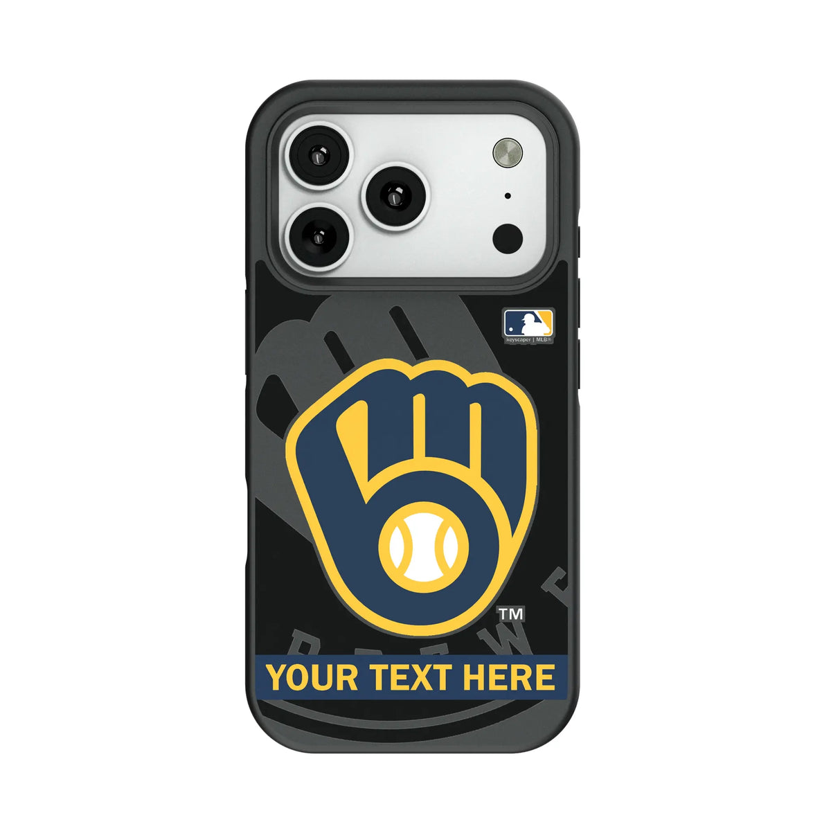 Milwaukee Brewers Personalized Tilt Bump Phone Case for Apple iPhone