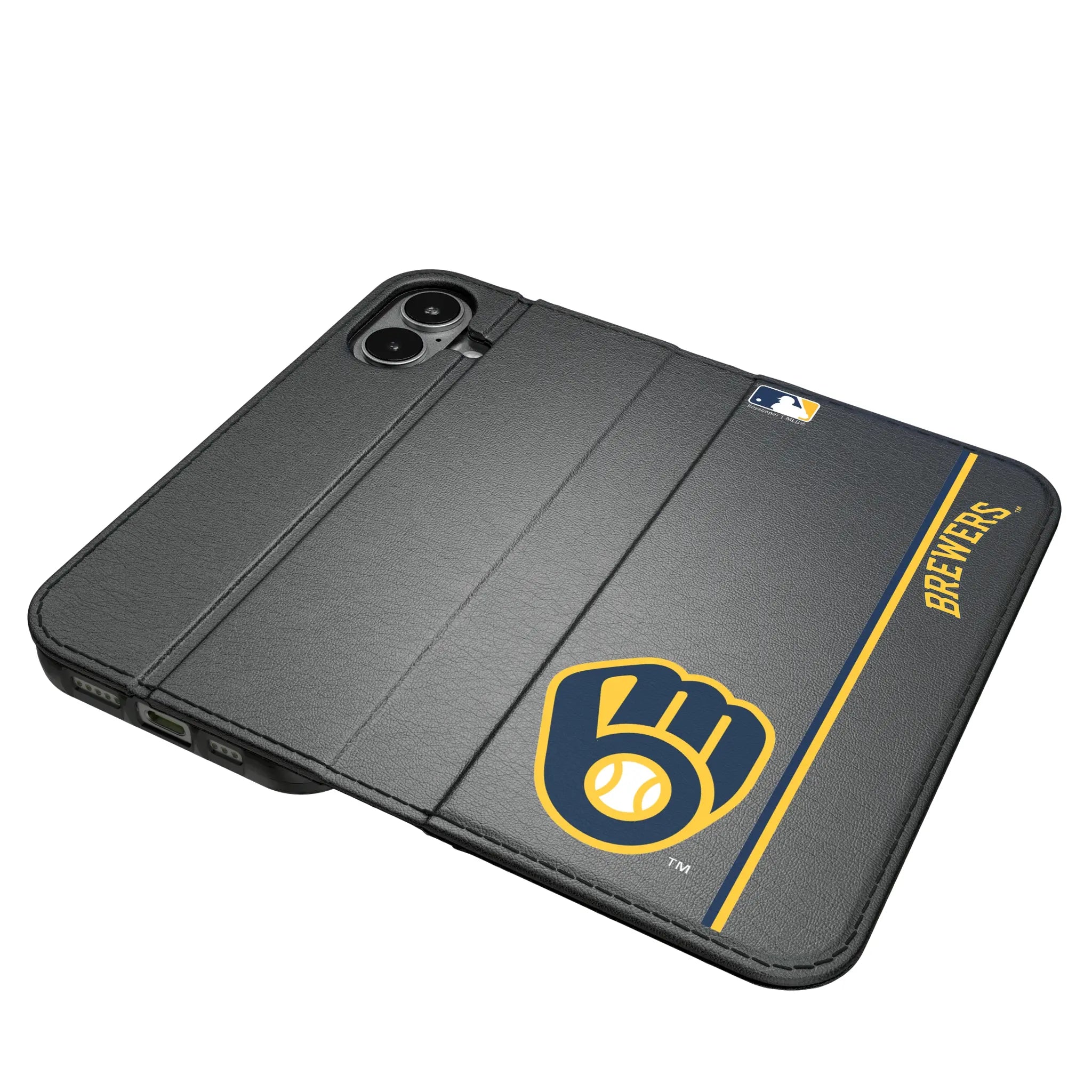 Milwaukee Brewers Sidebar iPhone Folio Phone Case for Apple iPhone#Device_iPhone 17