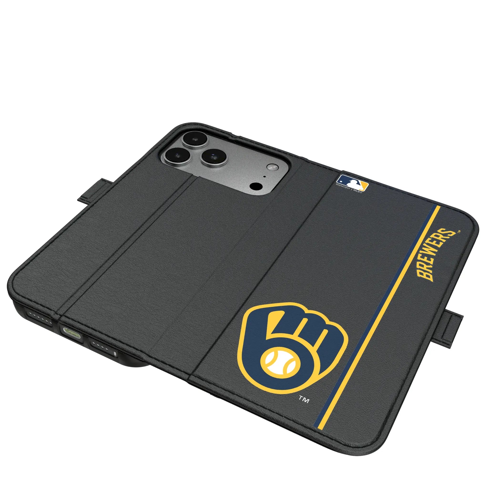 Milwaukee Brewers Sidebar iPhone Folio Phone Case for Apple iPhone#Device_iPhone 17 Pro Max