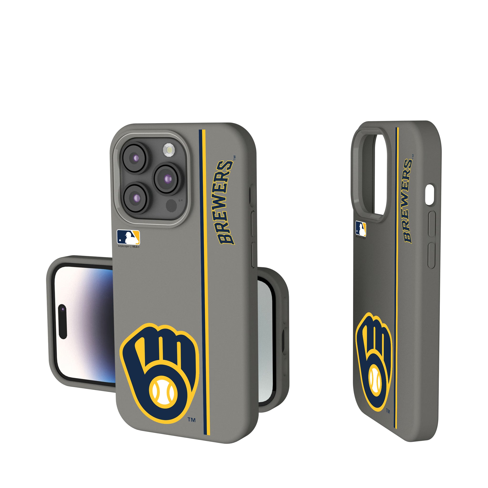 Milwaukee Brewers Sidebar iPhone Soft Touch Phone Case for Apple iPhone