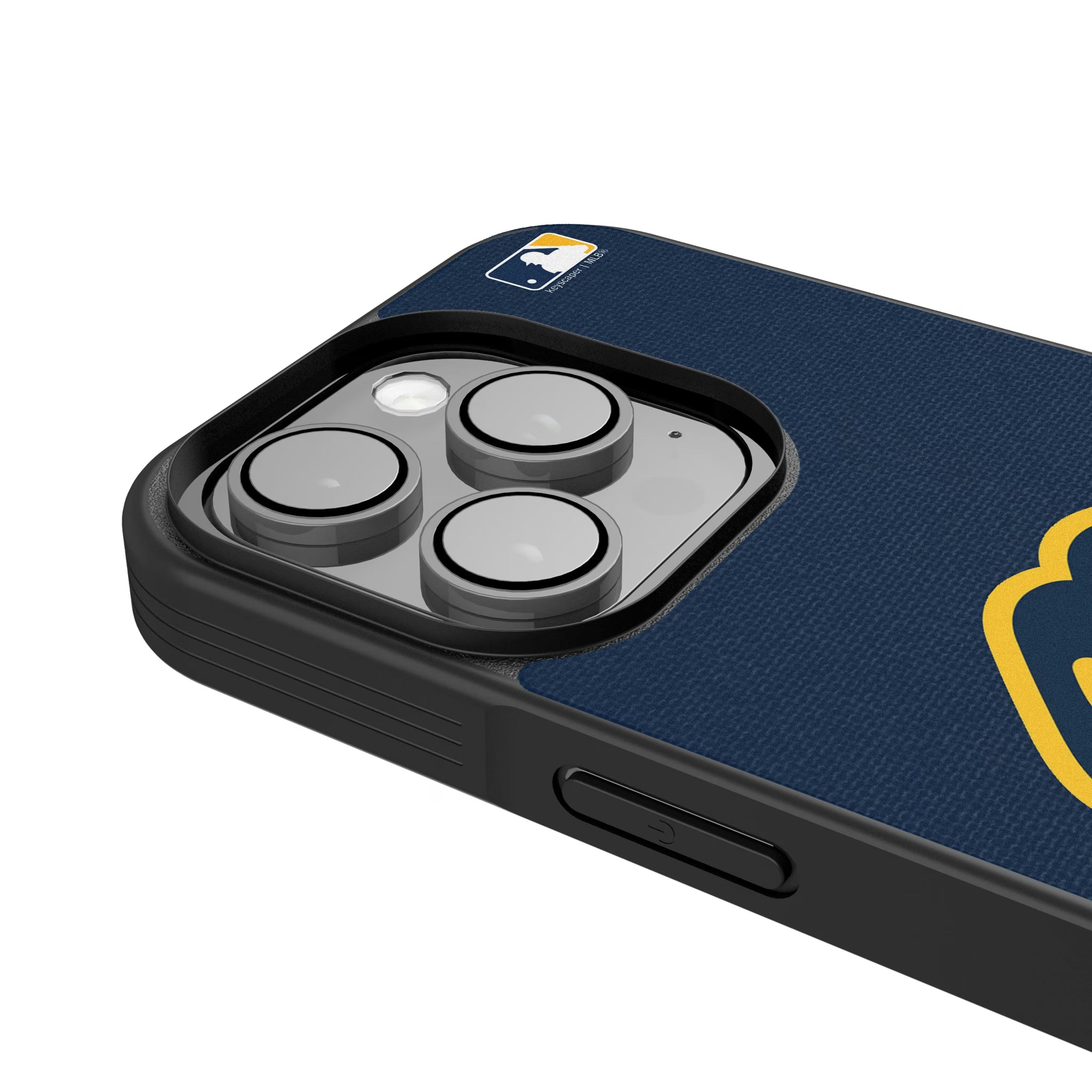 Milwaukee Brewers Solid iPhone Bump Phone Case for Apple iPhone - Detail