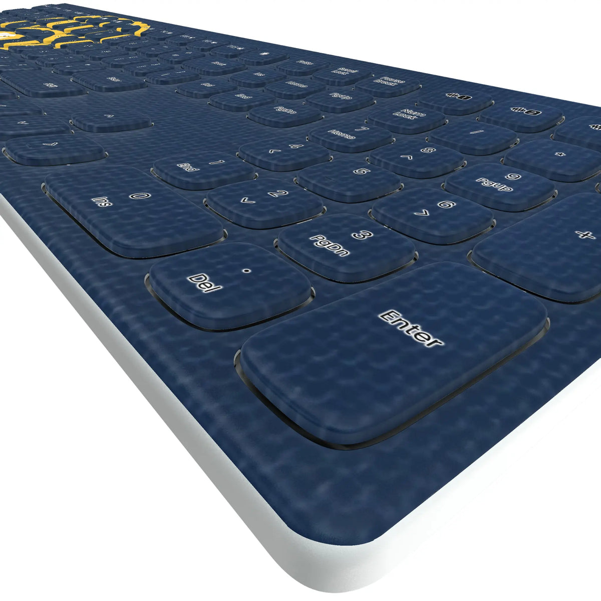 Milwaukee Brewers Solid KKB605 Curved Wireless Keyboard - Detail