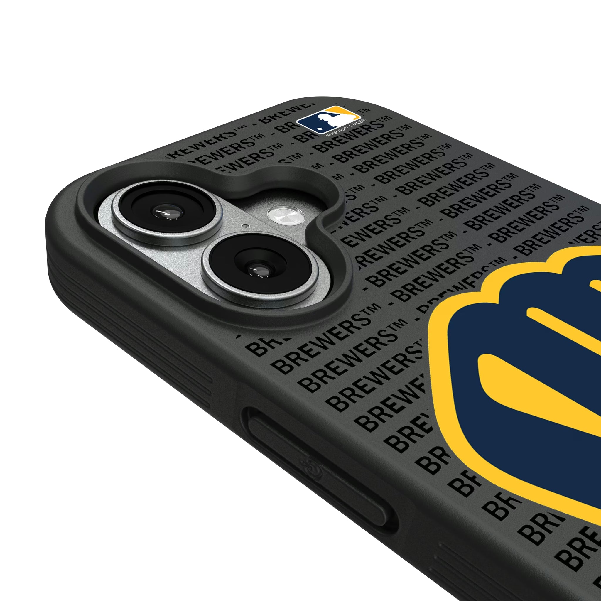 Milwaukee Brewers Text Backdrop iPhone Bump Phone Case for Apple iPhone - Detail#Device_iPhone 17