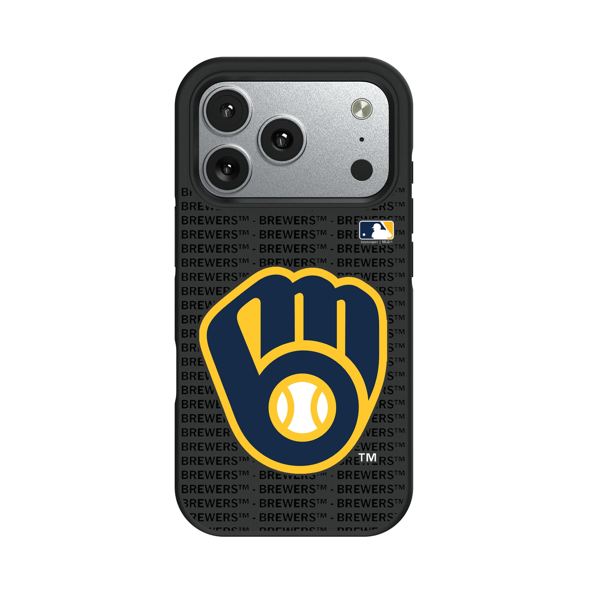 Milwaukee Brewers Text Backdrop iPhone Bump Phone Case for Apple iPhone#Device_iPhone 17 Pro
