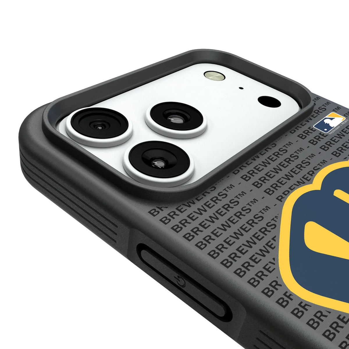 Milwaukee Brewers Text Backdrop iPhone Bump Phone Case for Apple iPhone - Detail#Device_iPhone 18 Pro Max