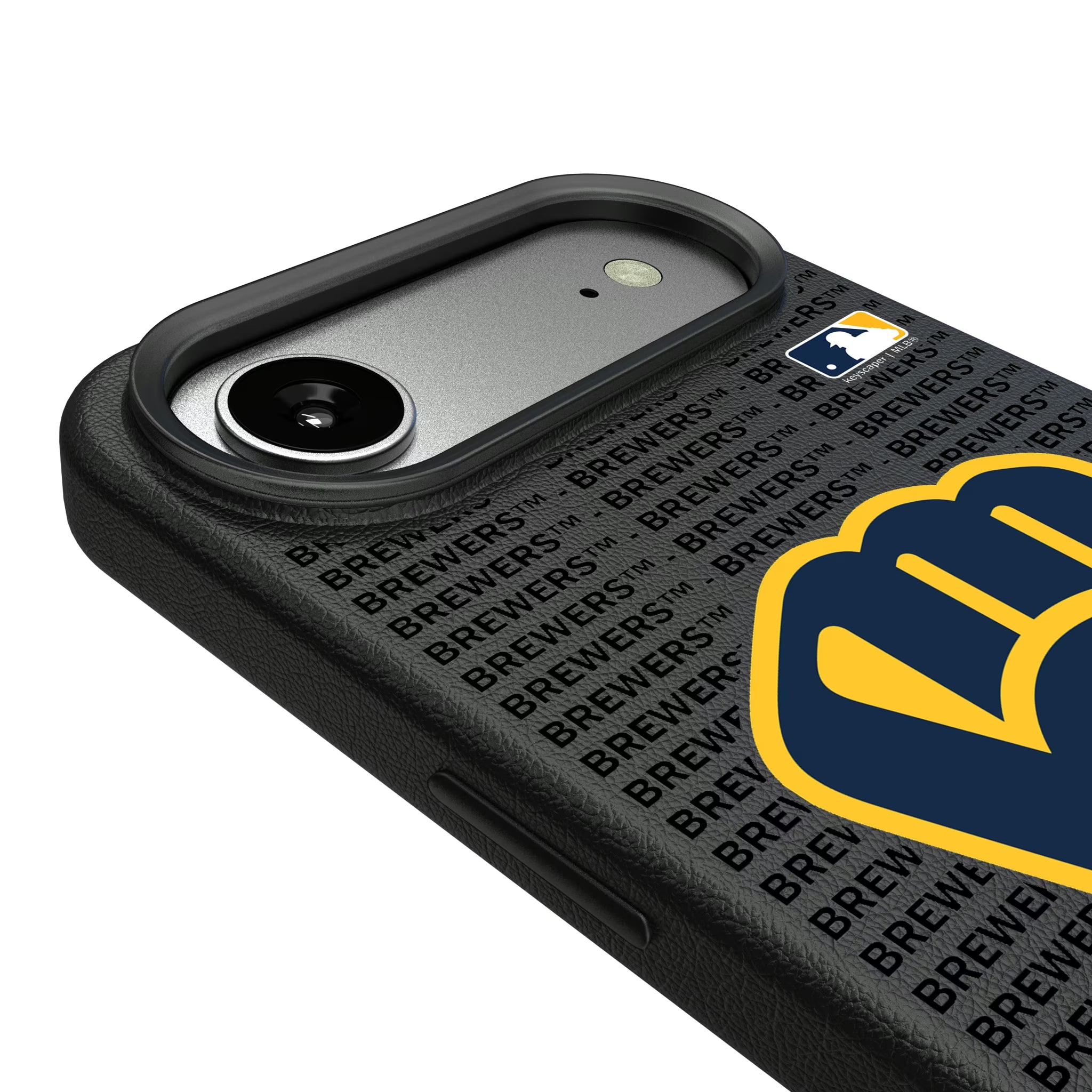 Milwaukee Brewers Text Backdrop iPhone MagSafe Compatible Phone Case for Apple iPhone - Detail#Device_iPhone Air