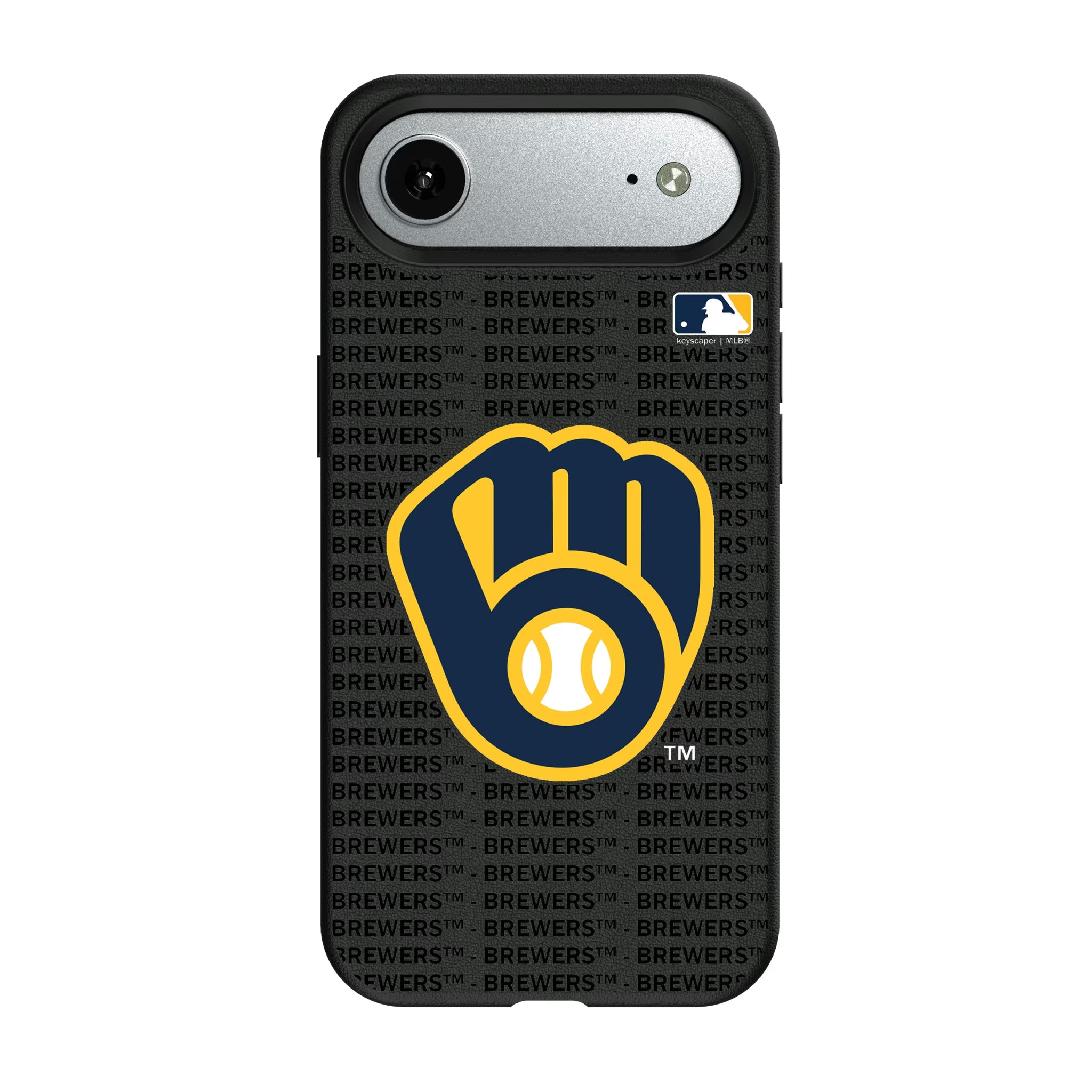 Milwaukee Brewers Text Backdrop iPhone MagSafe Compatible Phone Case for Apple iPhone#Device_iPhone Air